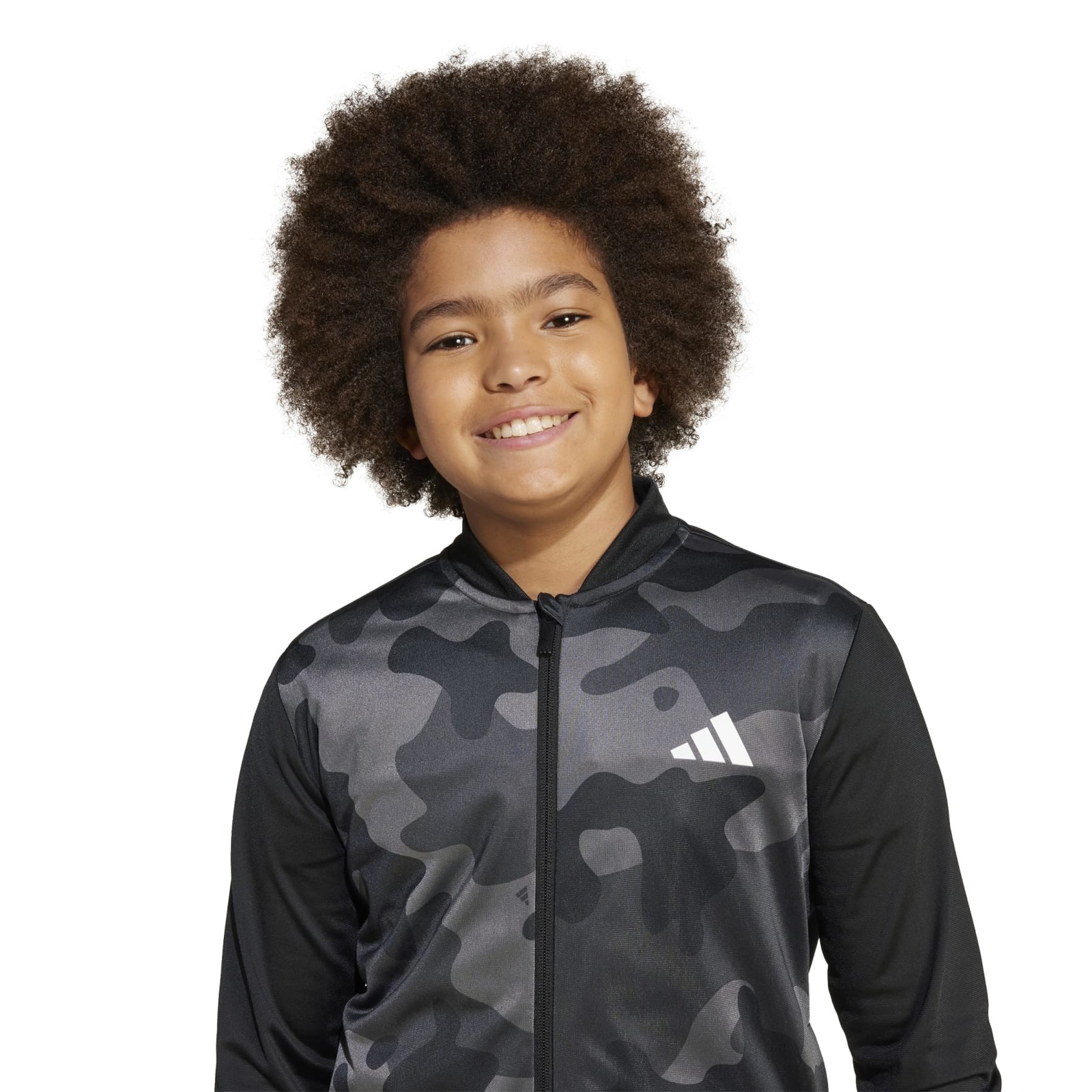 Komplet dresw dziecicy adidas SEASONAL ESSENTIAL CAMO czarny JN2221
