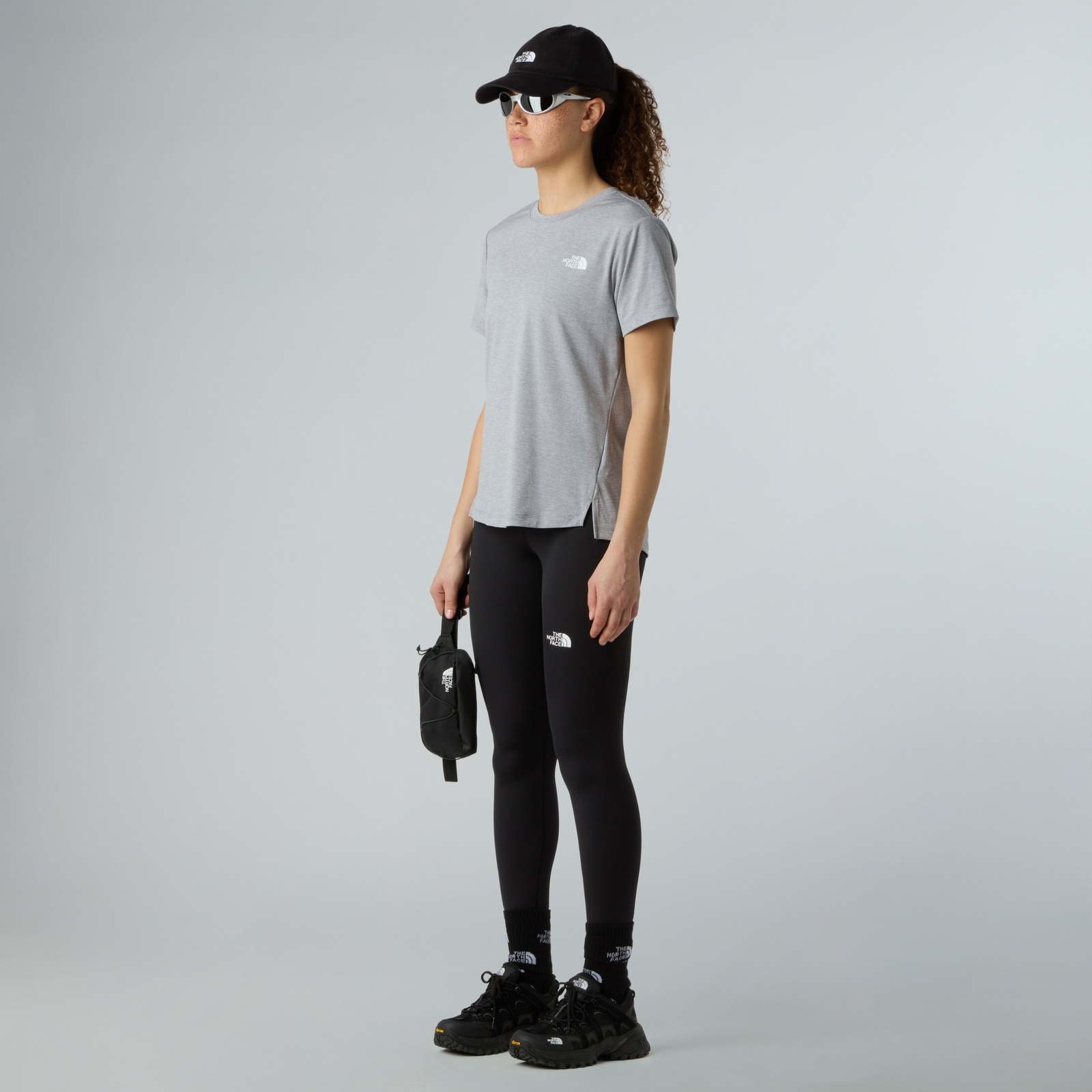 Koszulka do biegania damska The North Face FLEX szara NF0A8BRRCQO