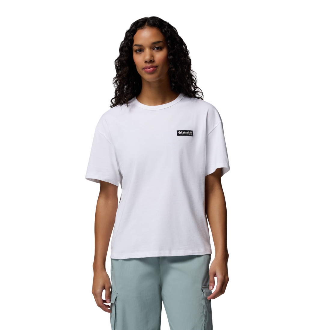 Koszulka damska Columbia CSC HEAVYWEIGHT GRAPHIC bia�a 2154961100