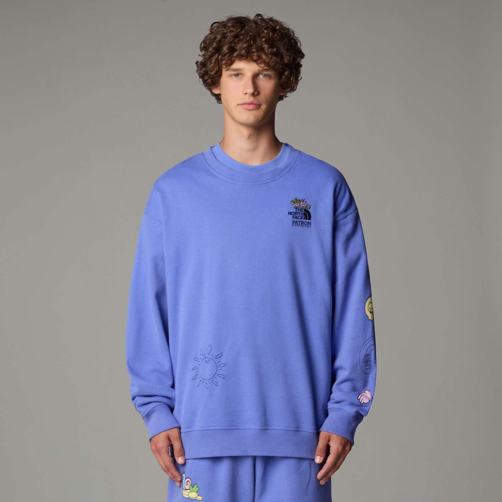 Bluza damska The North Face MOUNTAIN CLEANUP OVER fioletowa NF0A8C2U0YI