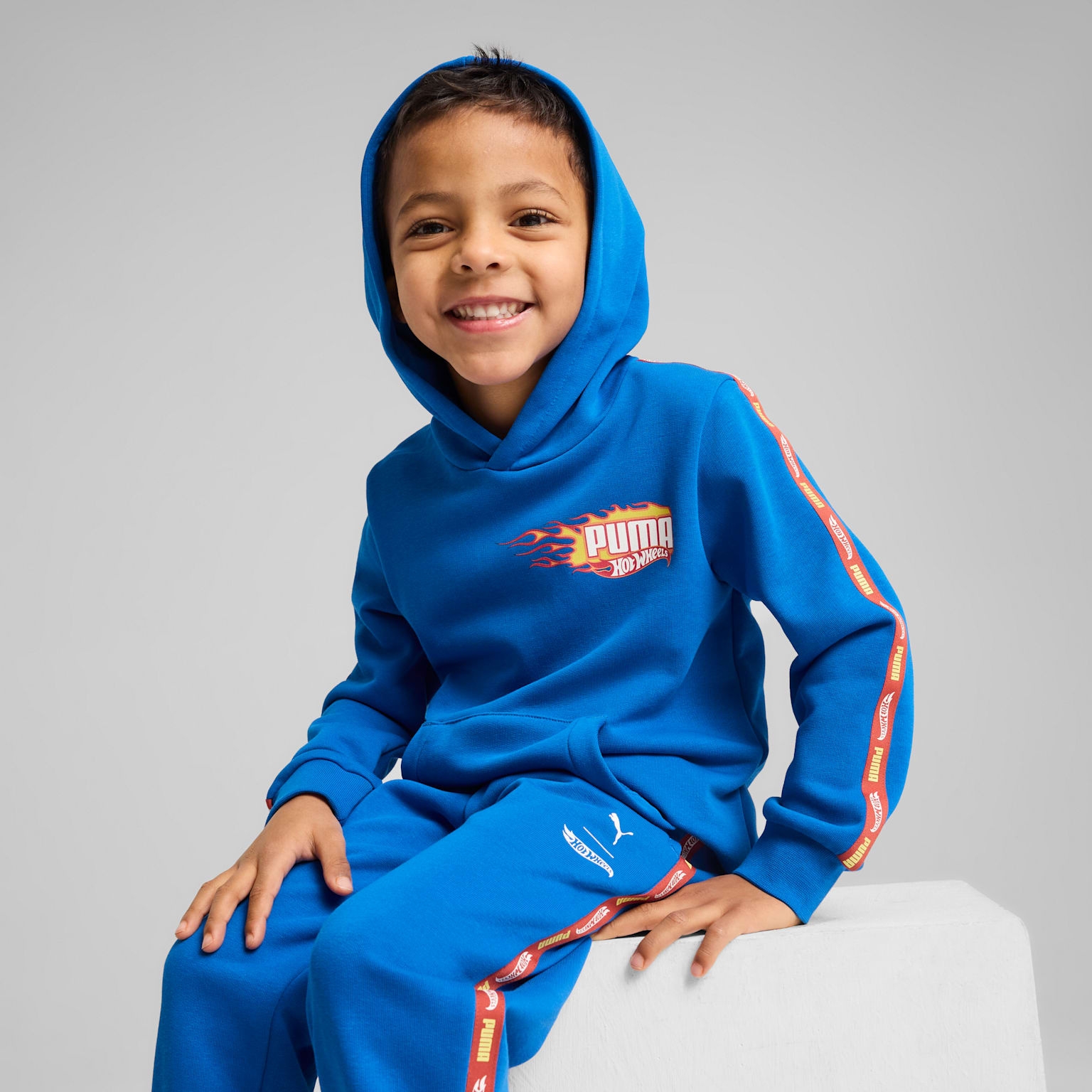 Bluza z kapturem chopica Puma X HOT WHEELS TR niebieska 63007158