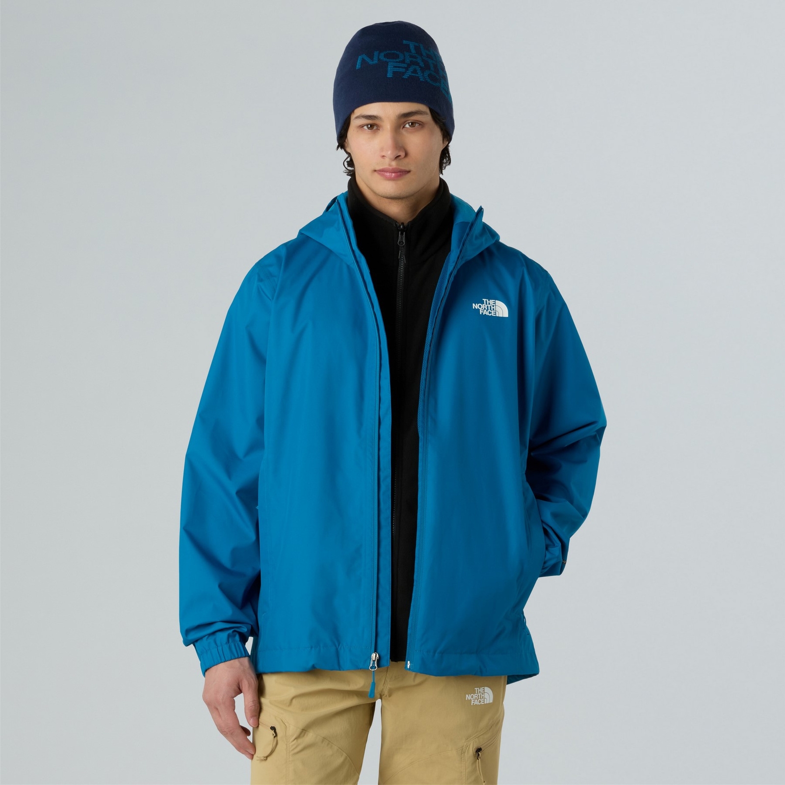 Kurtka z kapturem mska The North Face QUEST niebieska NF00A8AZBOM