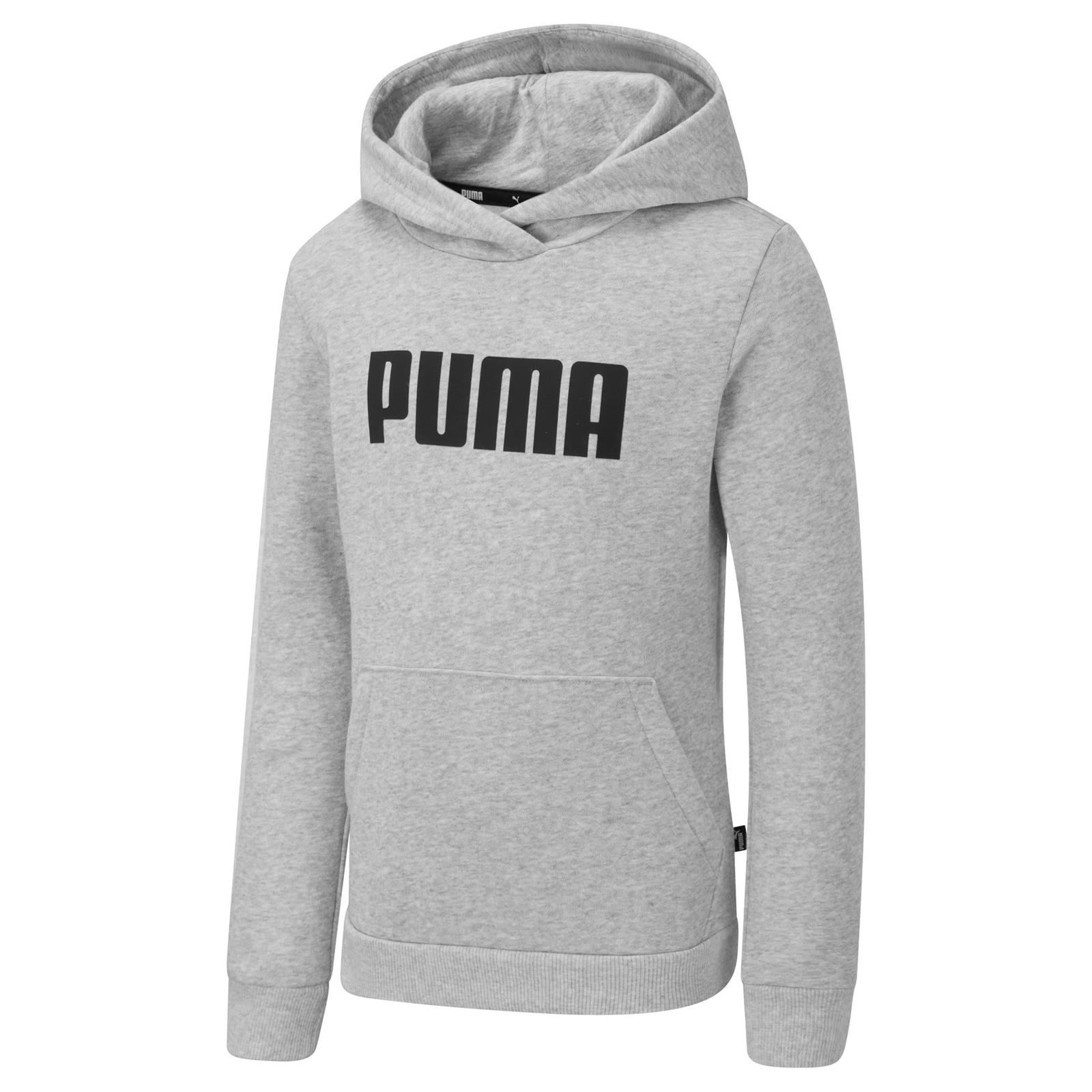 Bluza z kapturem dziewczca Puma ESS FL szara 84758701