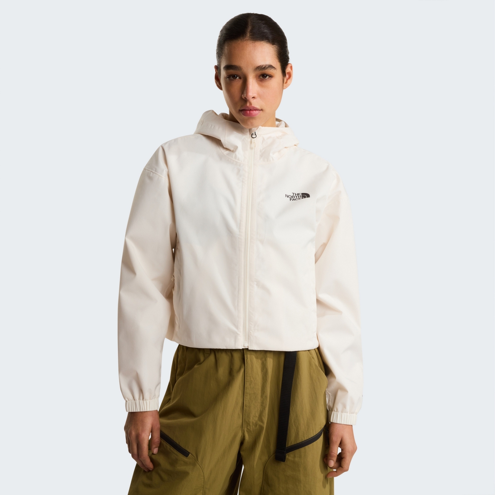 Kurtka wodoodporna damska The North Face QUEST CROPPED be�owa NF0A8G13QLI