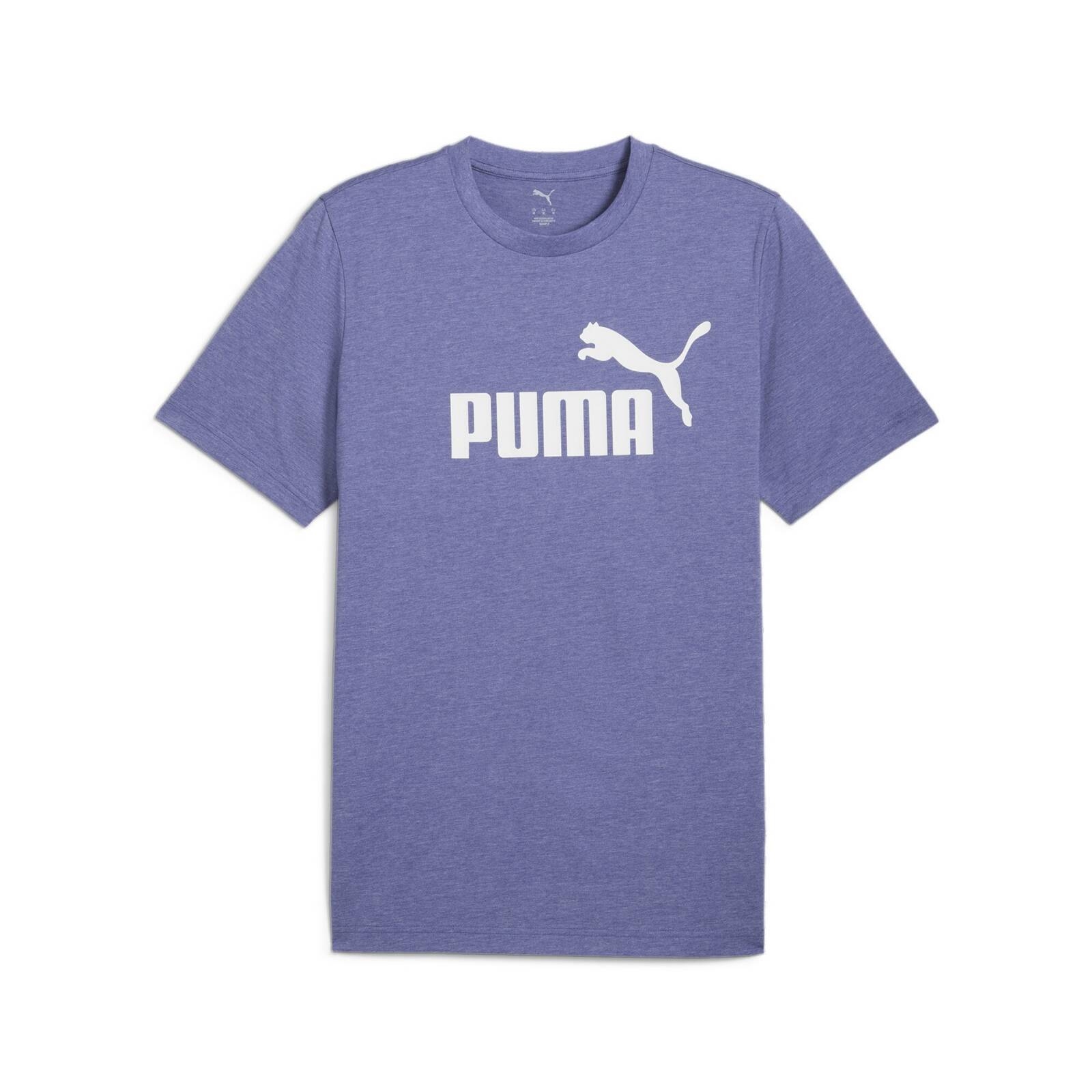 Koszulka mska Puma ESS NO.1 LOGO HEATHER niebieska 68255146