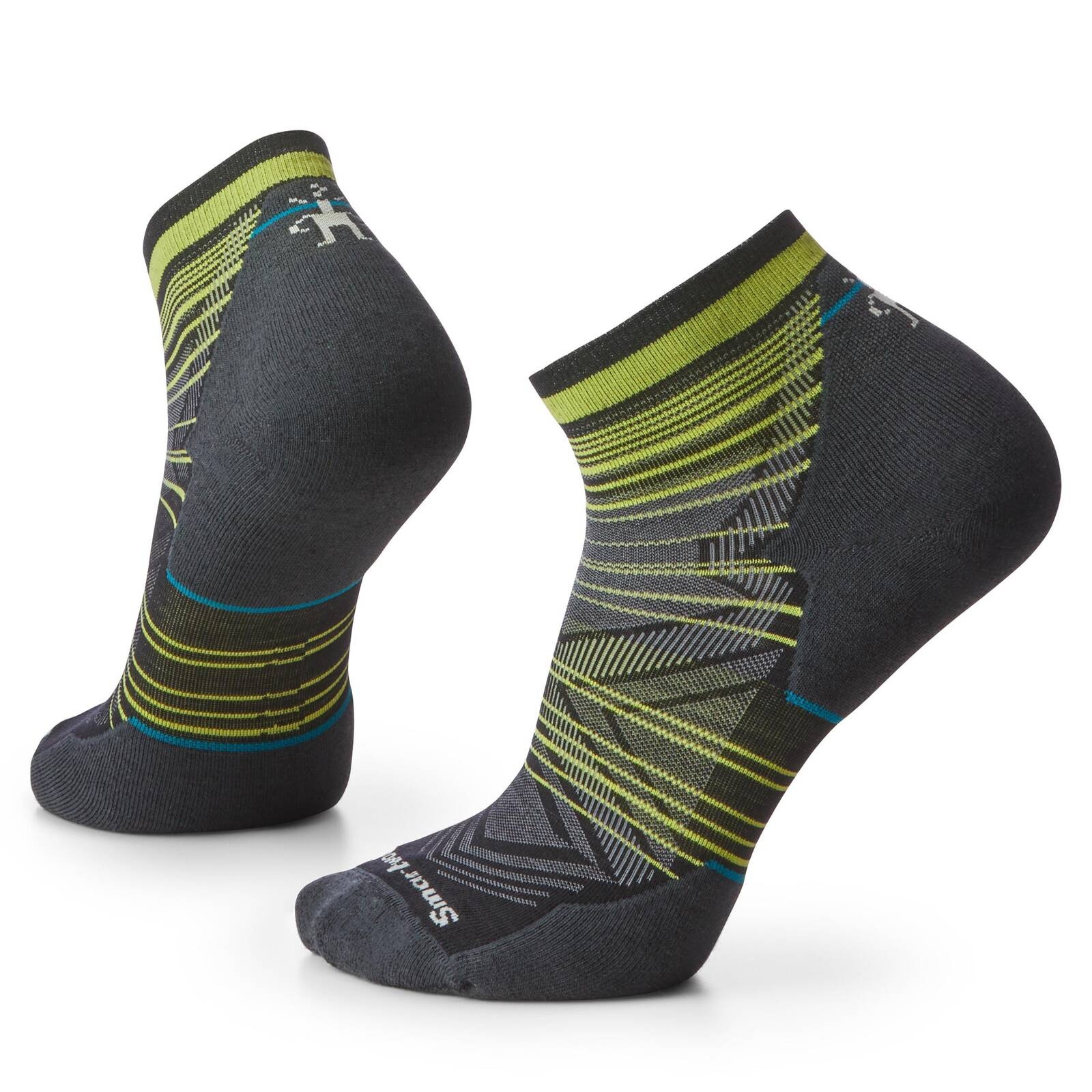 Skarpety do biegania mskie Smartwool RUN TARGETED CUSHION PATTERN ANKLE wielokolorowe 01662-001