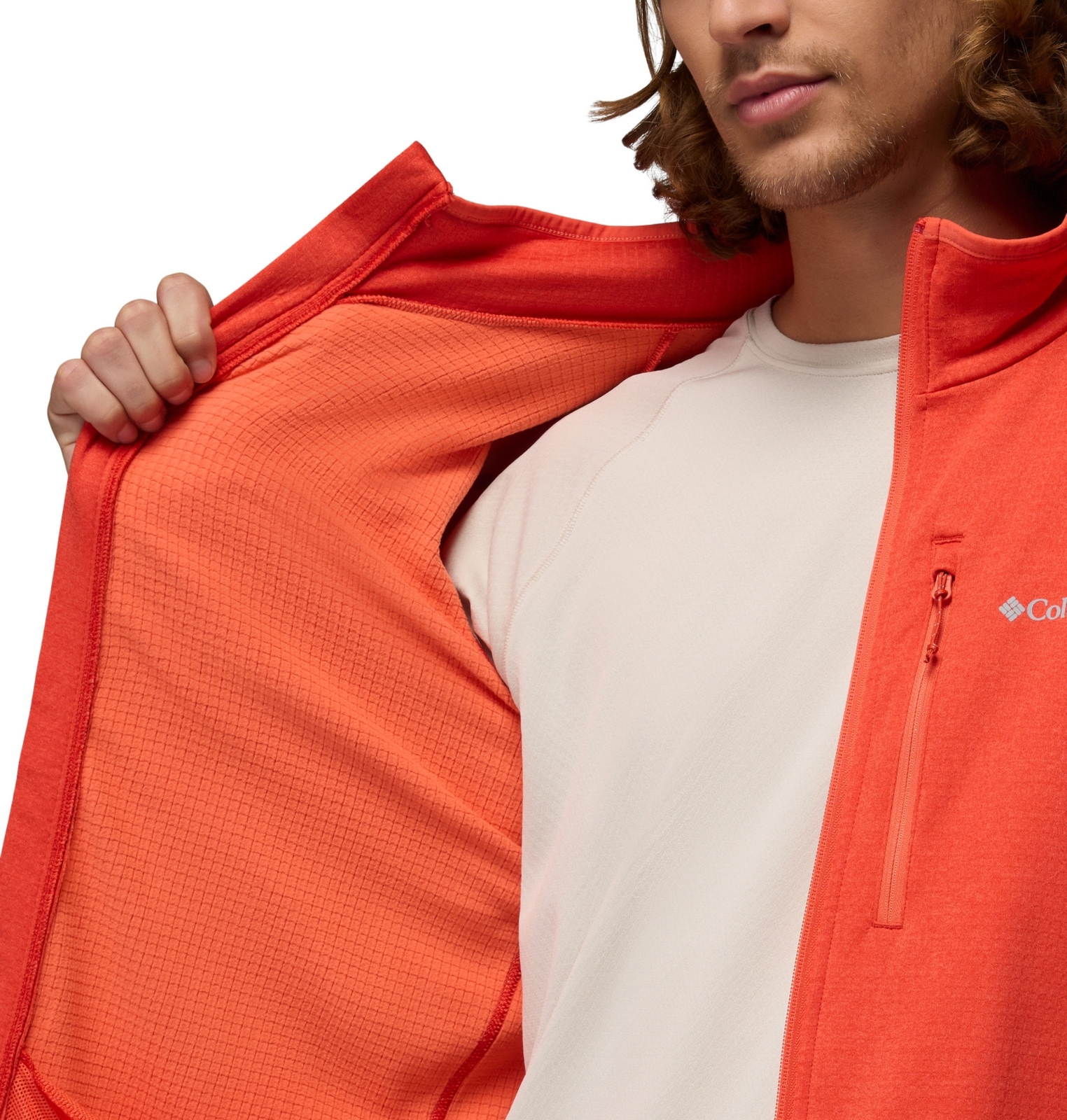 Polar m�ski Columbia ESSENTIAL HIKE czerwony 2136841845