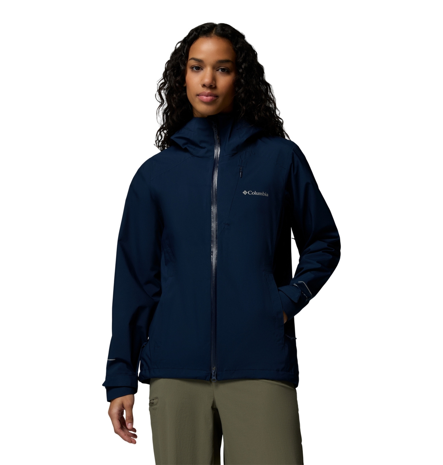 Kurtka wodoodporna damska Columbia TRAILBORNE 2.5L SHELL granatowa 2154484464