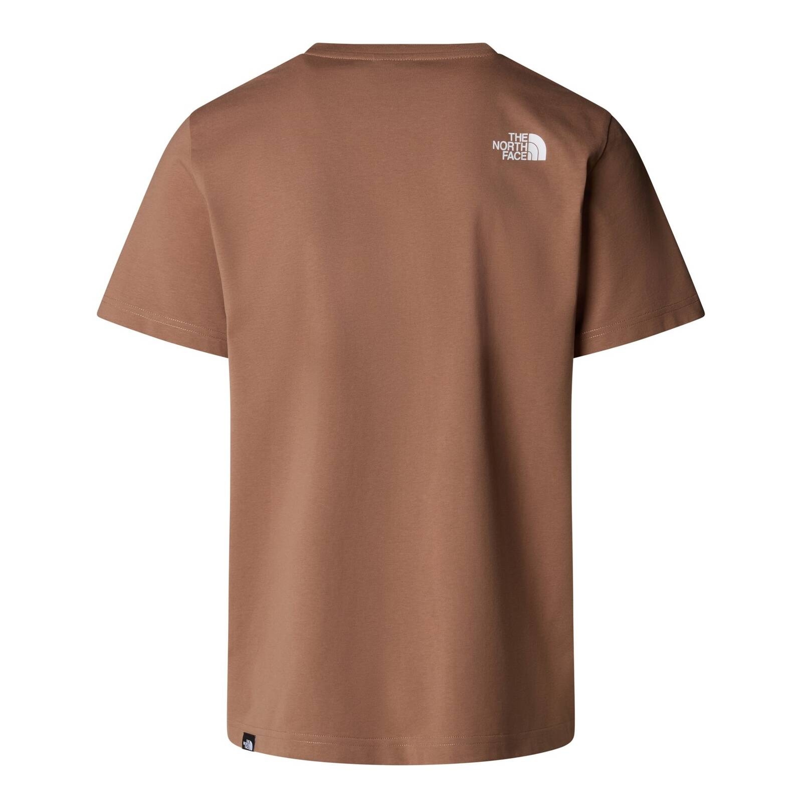 Koszulka mska The North Face S/S EASY brzowa NF0A8A6C6E1