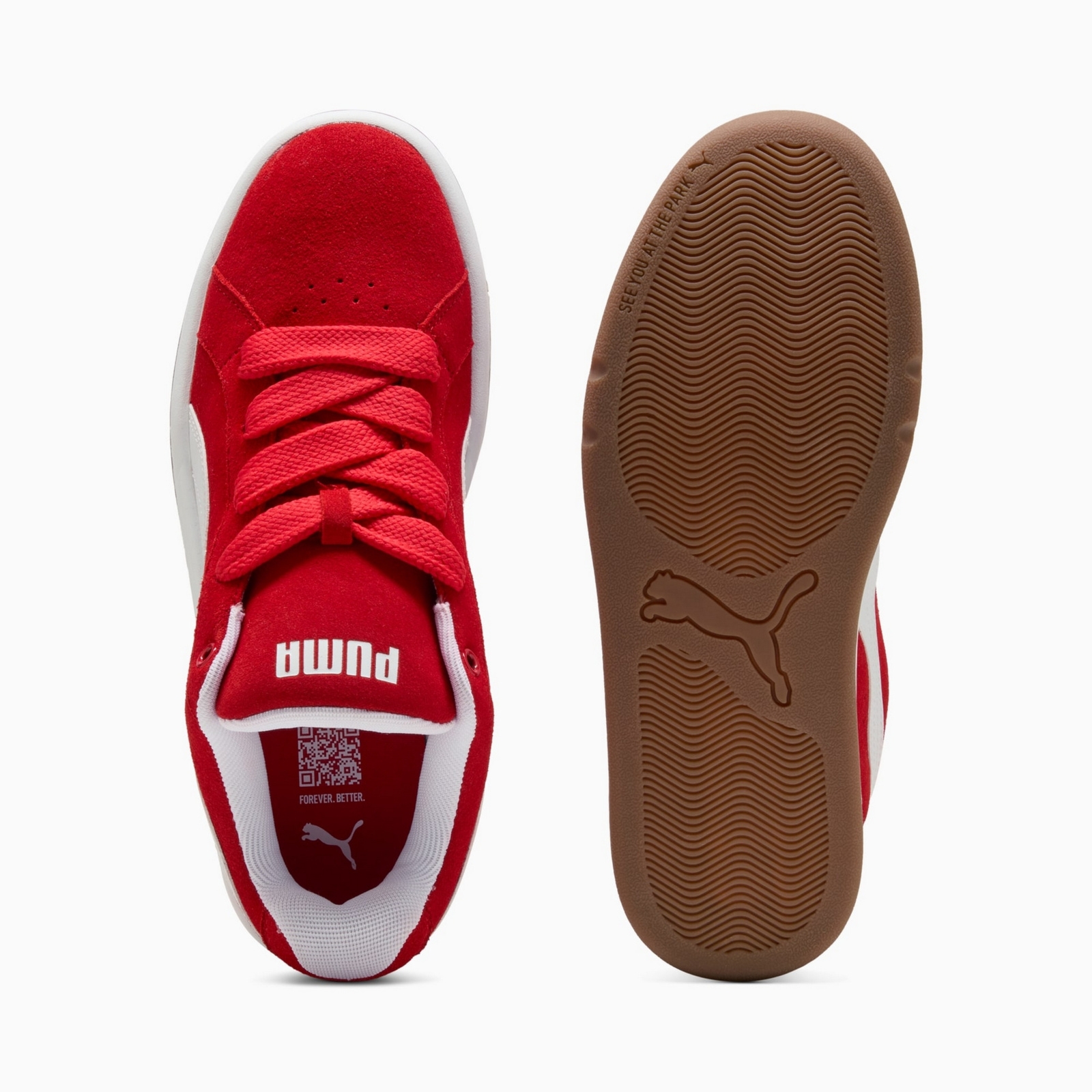 Buty sportowe damskie Puma PARK LIFESTYLE EASY SD czerwone 40070710