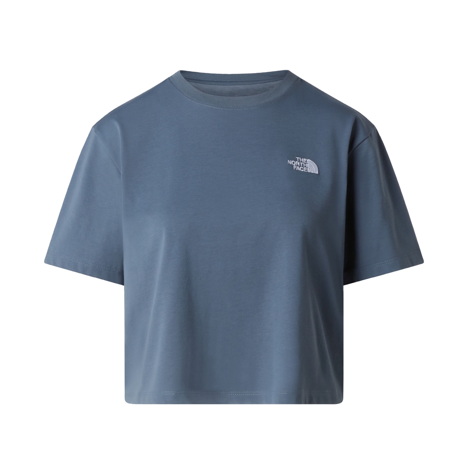Koszulka damska The North Face EVOLUTION SIMPLE DOME CROP niebieska NF0A8FDH0U3