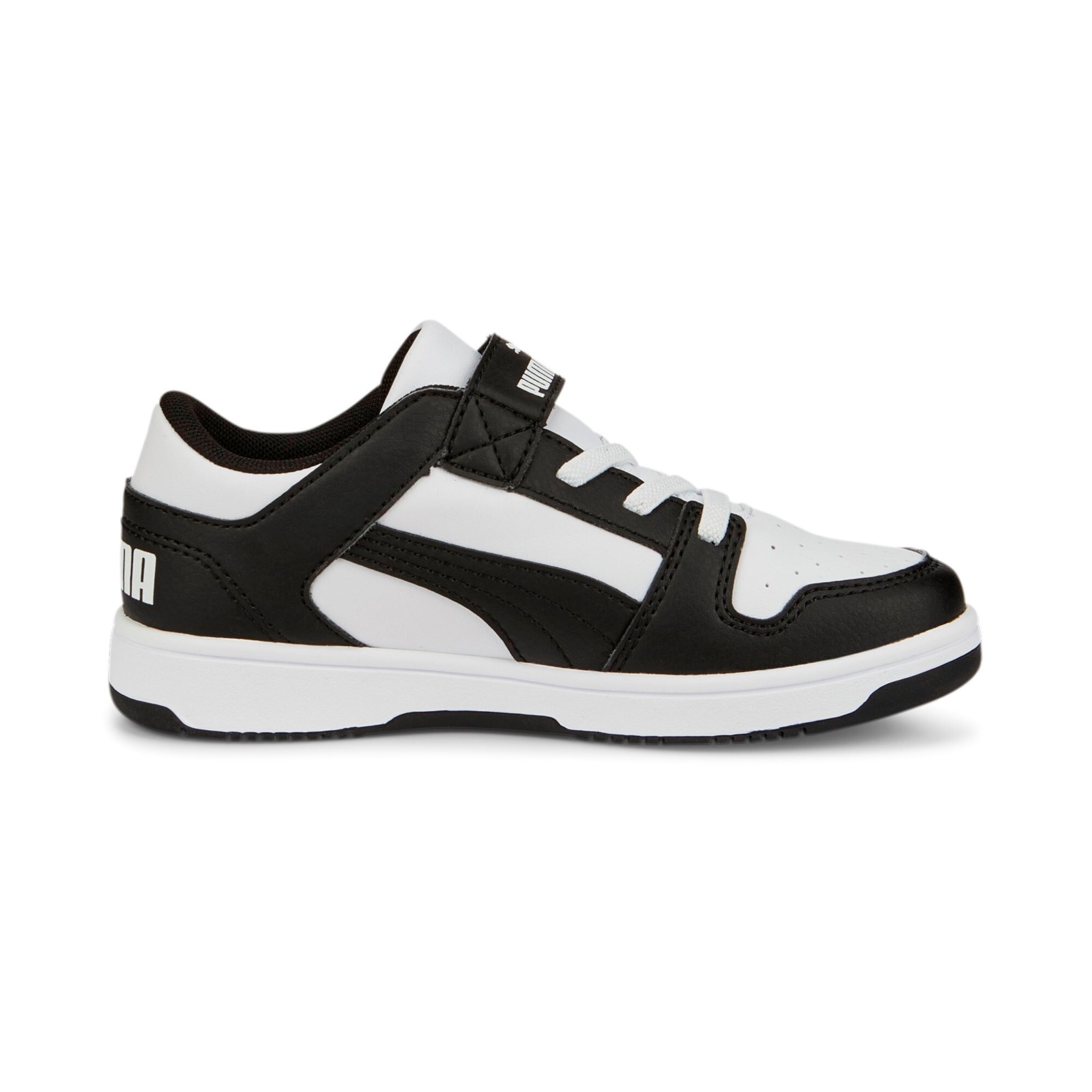 Buty sportowe dziecice Puma REBOUND LAYUP LO SL V PS biae 37049216