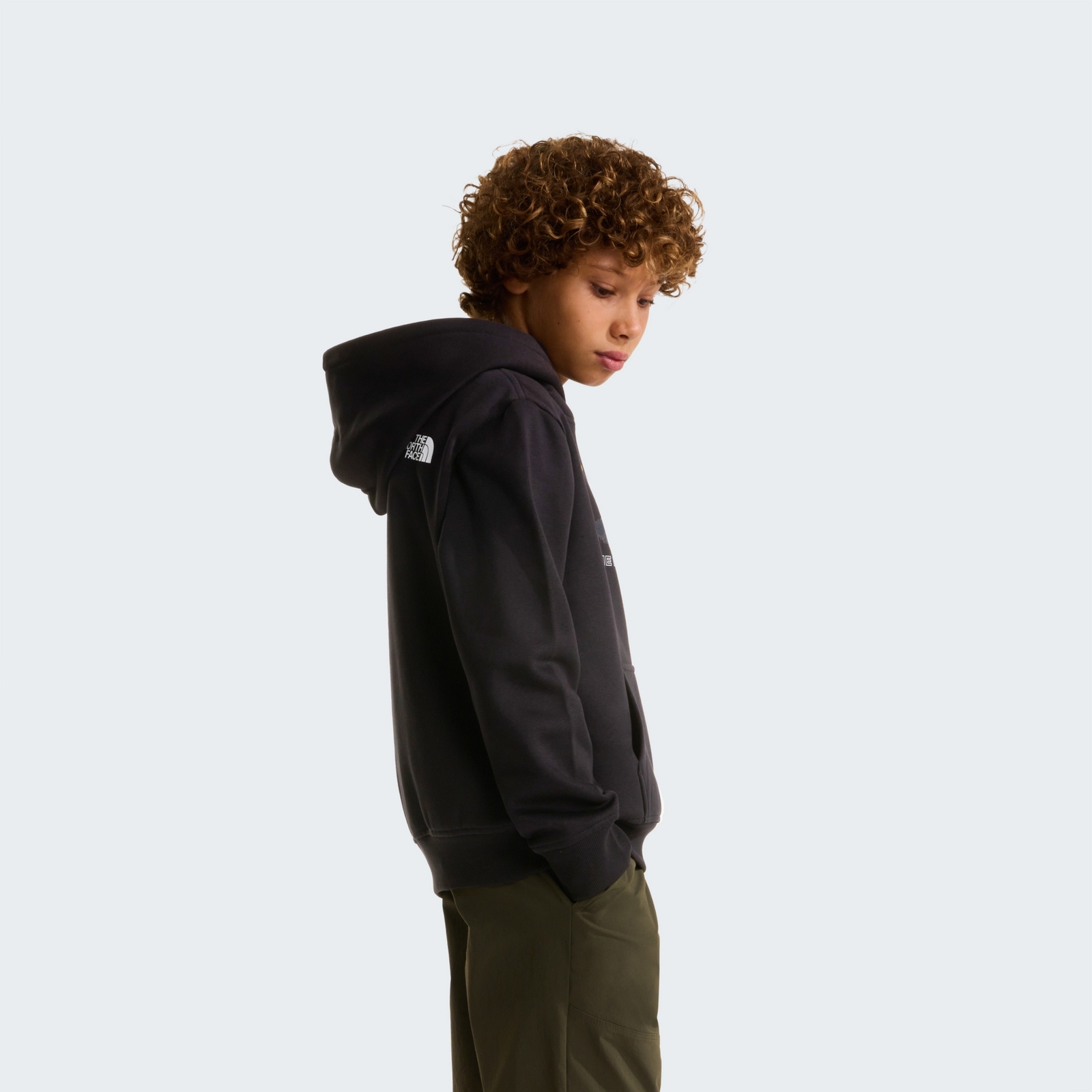 Bluza z kapturem ch�opi�ca The North Face MOUNTAIN NIGHT RELAXED czarna NF0A8G1VJK3
