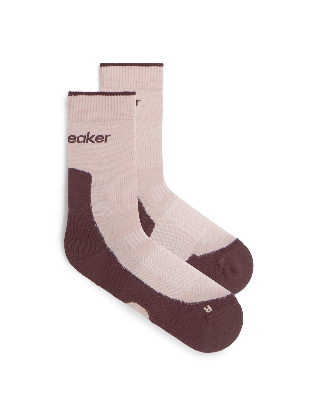 Skarpety trekkingowe damskie Icebreaker HIKE+ LIGHT CREW r�owe IB0A578K0NE