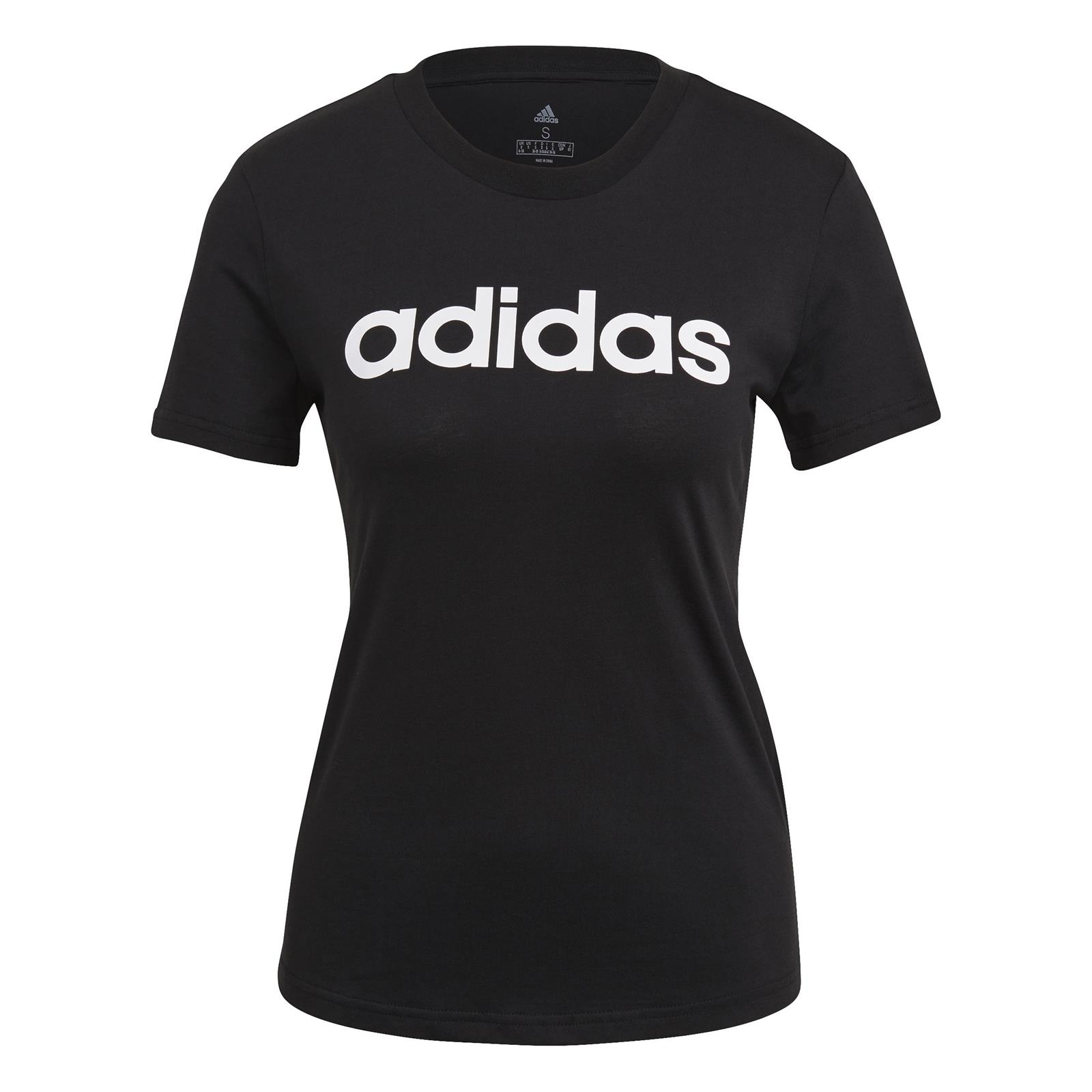 Koszulka damska adidas ESSENTIALS SLIM LOGO czarna GL0769