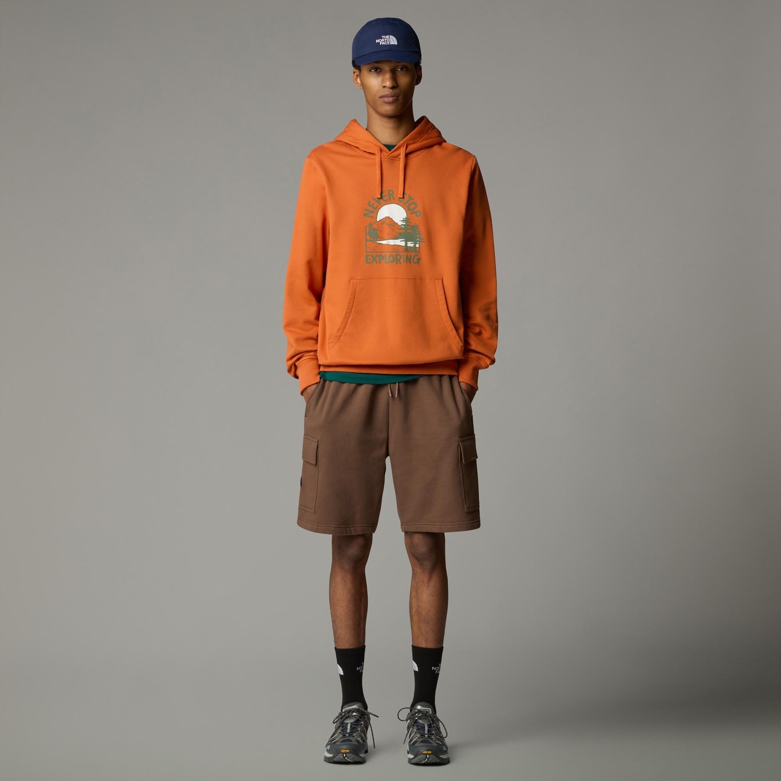 Bluza z kapturem męska The North Face OUTDOOR GRAPHIC pomarańczowa NF0A8C206IG