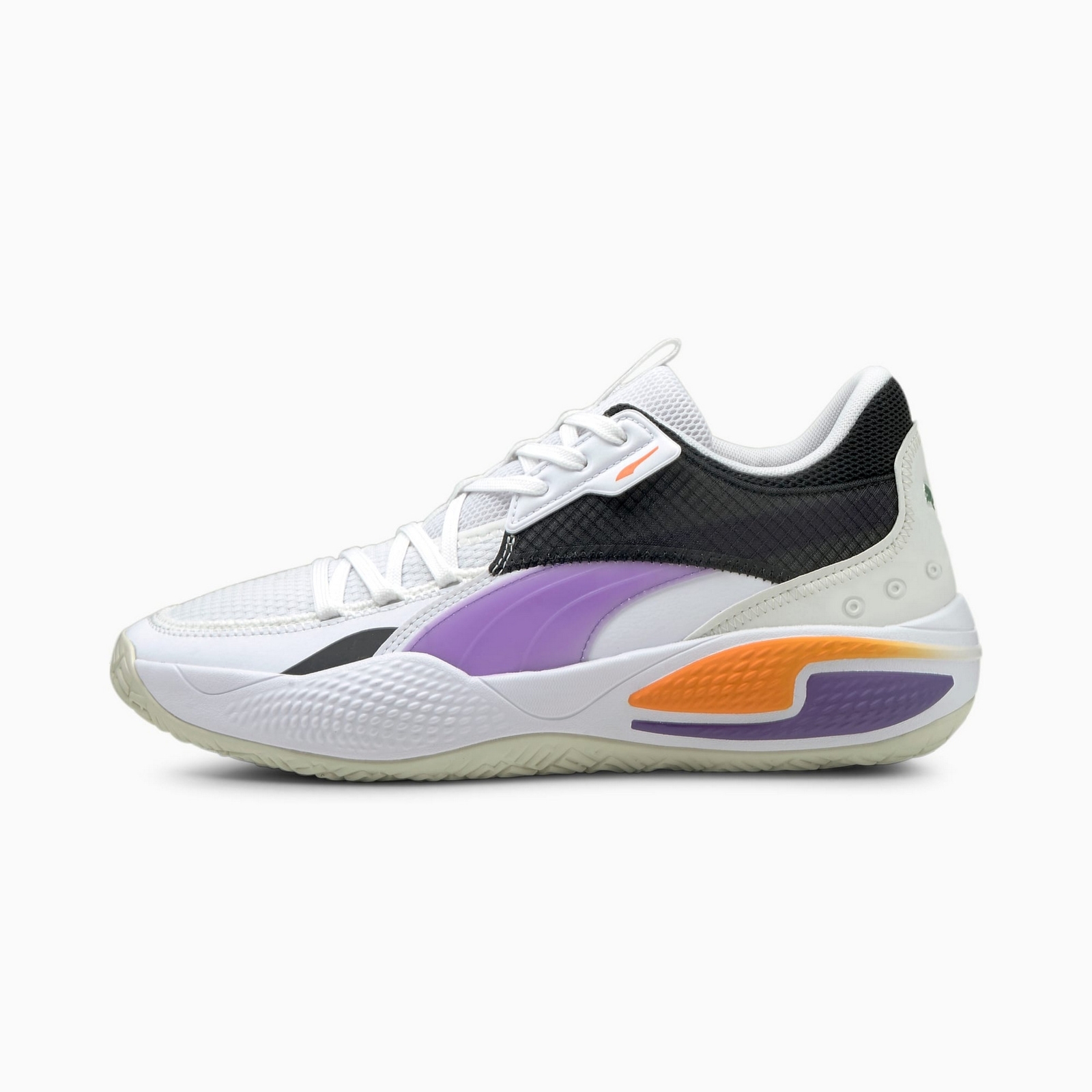 Buty do koszykówki męskie Puma COURT RIDER I białe 19563402