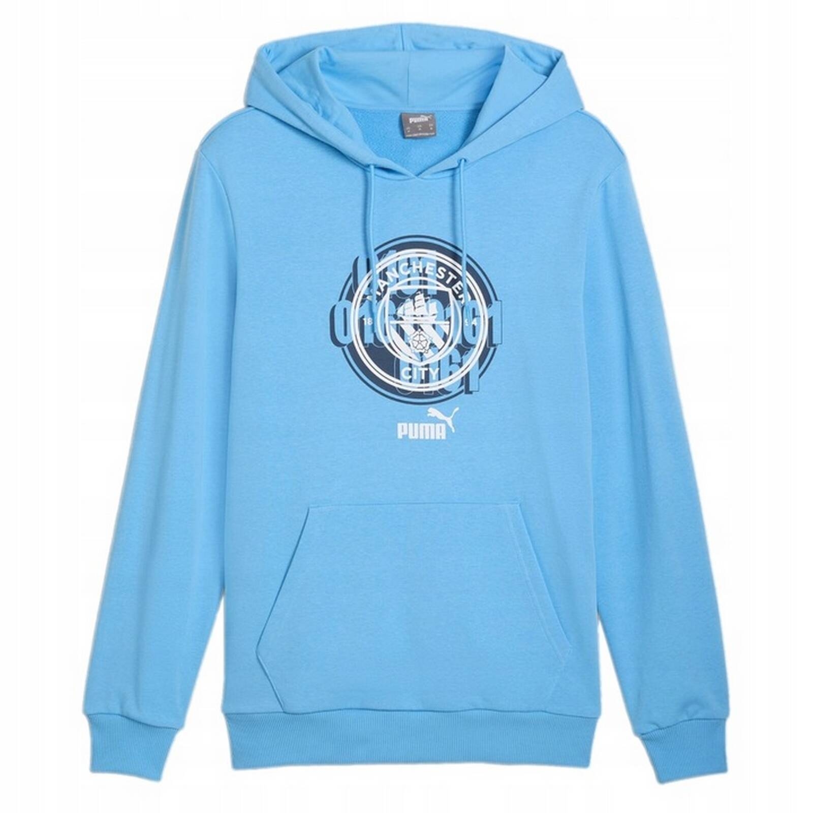 Bluza z kapturem mska Puma MCFC FTBLCULTURE niebieska 77777639