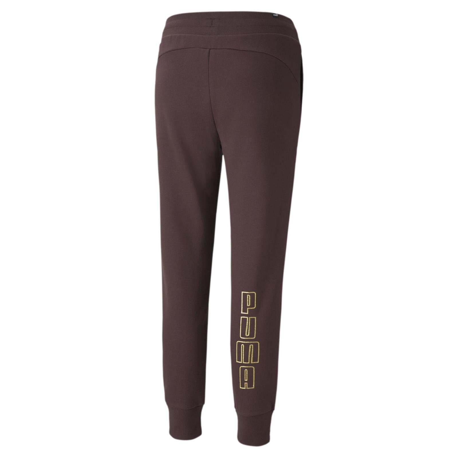 Spodnie dresowe damskie Puma Holiday fioletowe 58955321