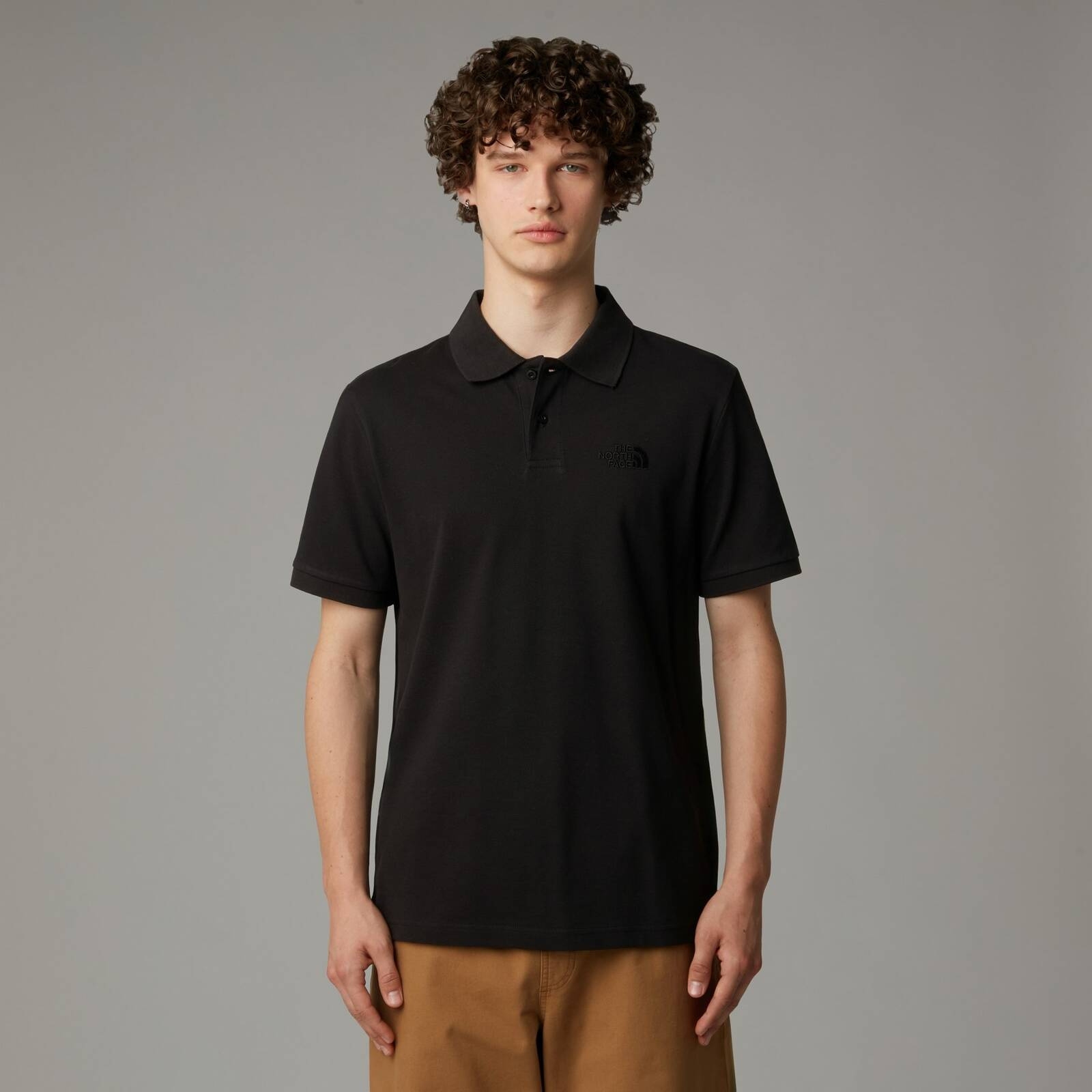 Koszulka polo męska The North Face ESSENTIAL REGULAR czarna NF0A8C1PJK3