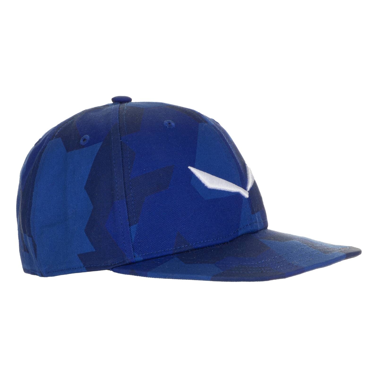 Czapka z daszkiem unisex Salewa PUEZ CAMOU FLAT niebieska 00-0000026482_8624