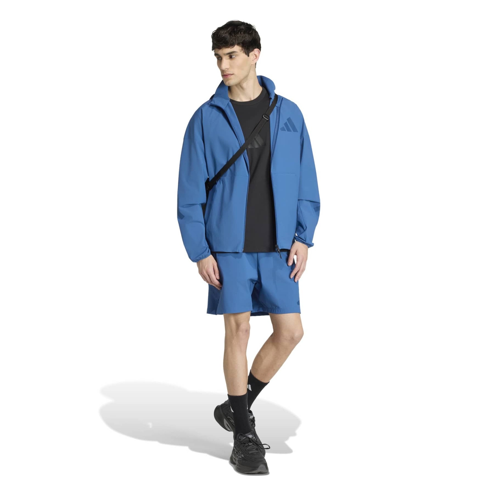 Bluza z kapturem m�ska adidas Z.N.E. niebieska KF1823