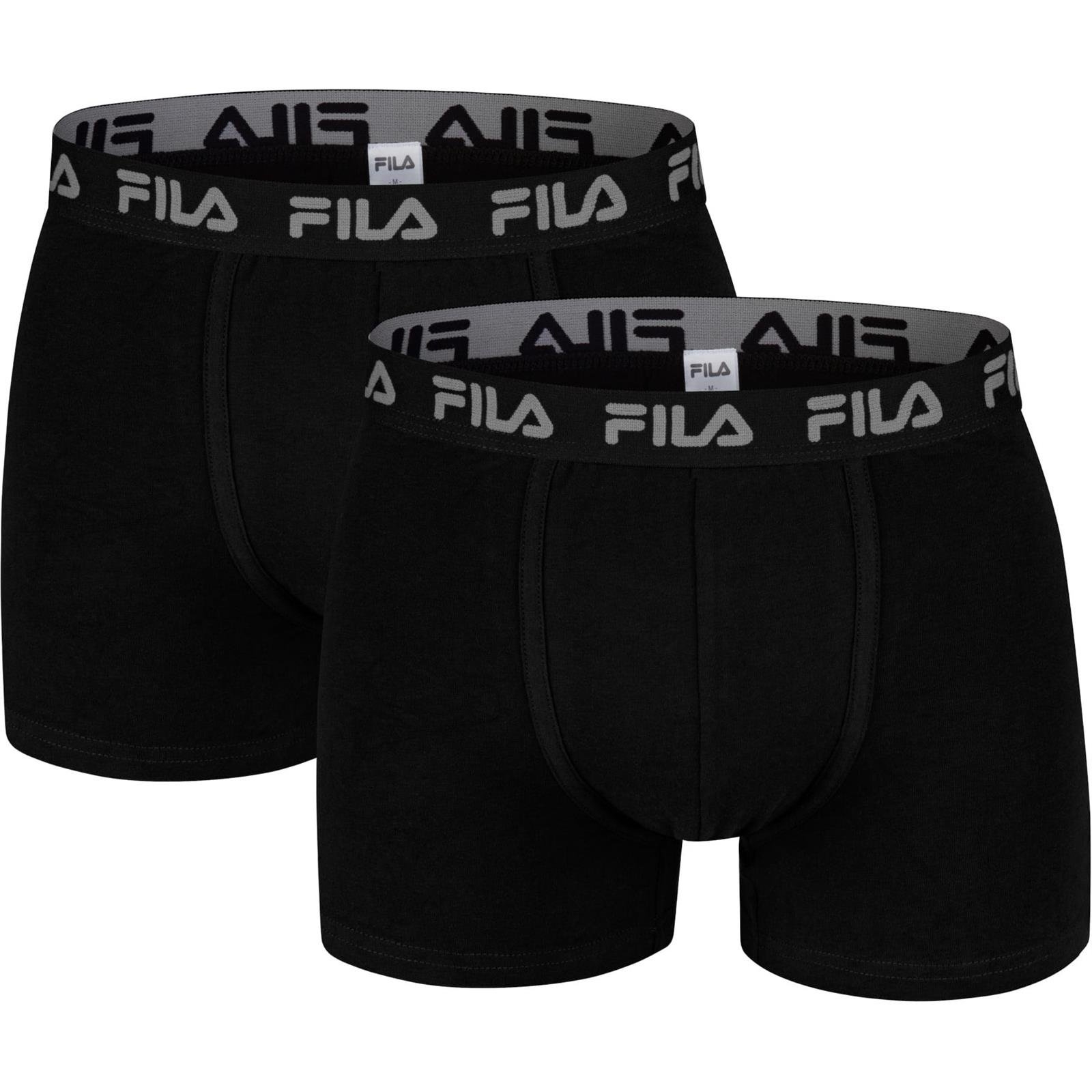 Bokserki mskie Fila BASIC 2-PAC czarne FU5004-2-200
