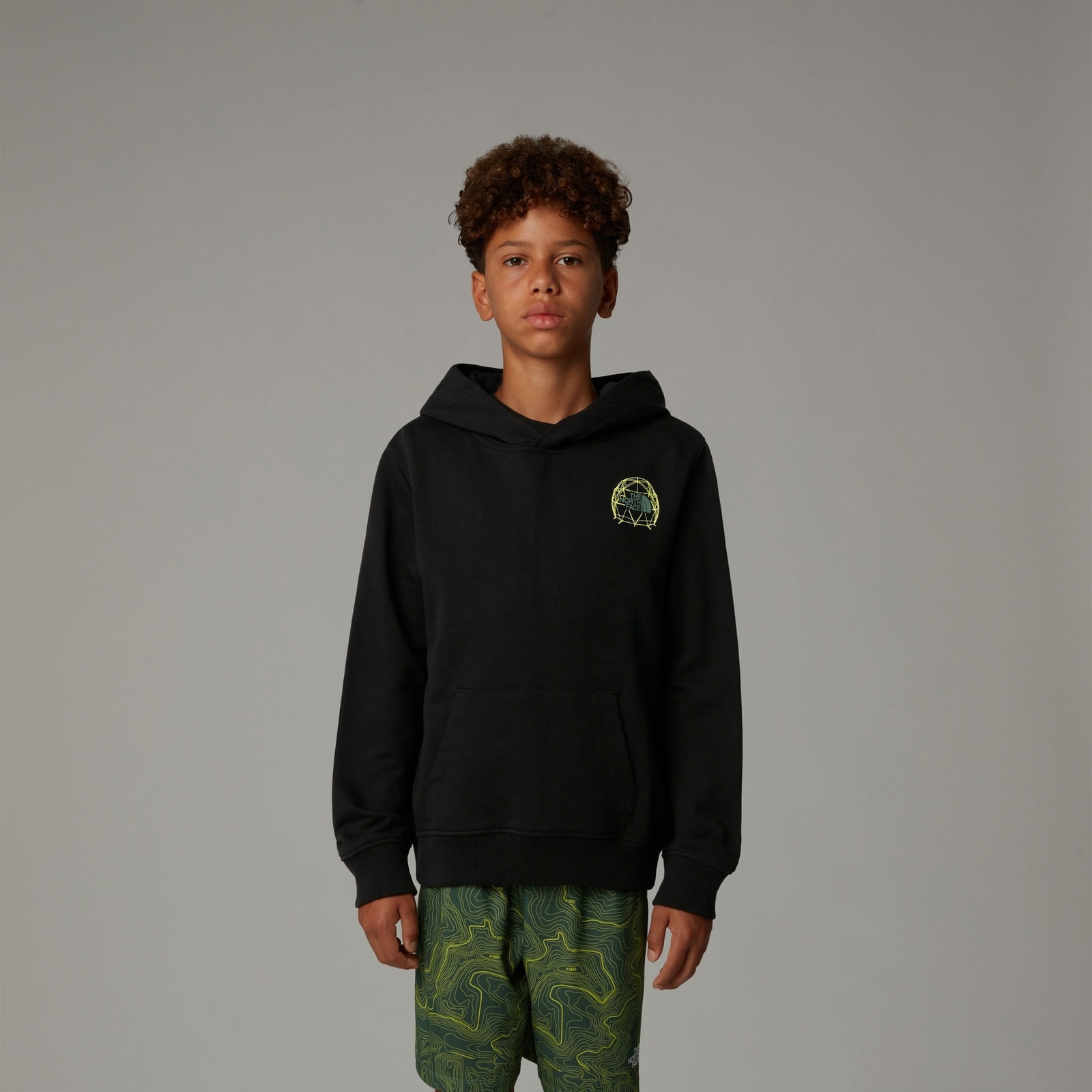 Bluza z kapturem chłopięca The North Face GRAPHIC RELAXED czarna NF0A8AXTJK3