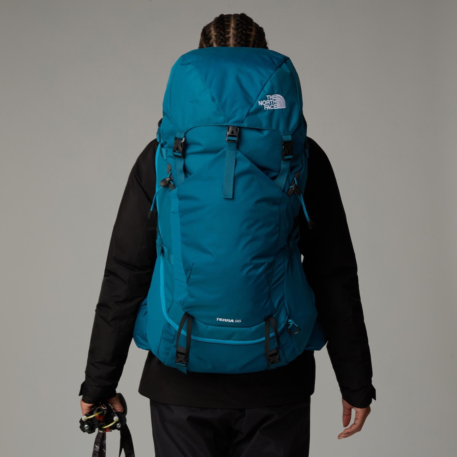 Plecak trekkingowy damski The North Face TERRA 55 L niebieski NF0A87C04N1