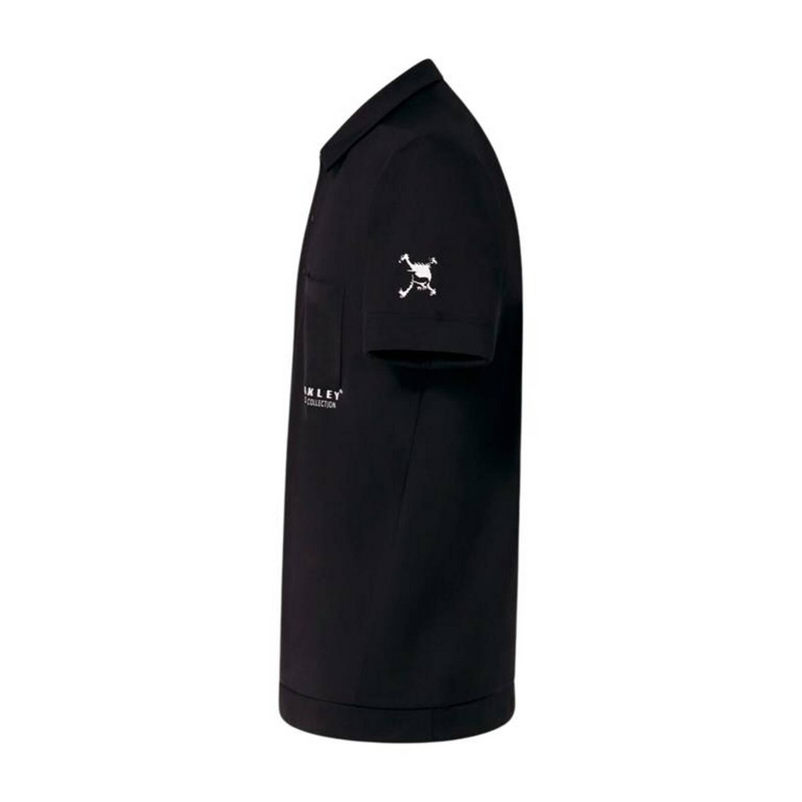 Koszulka polo mska Oakley SKULL ENDEAVOR BULGE czarna FOA406425-02E