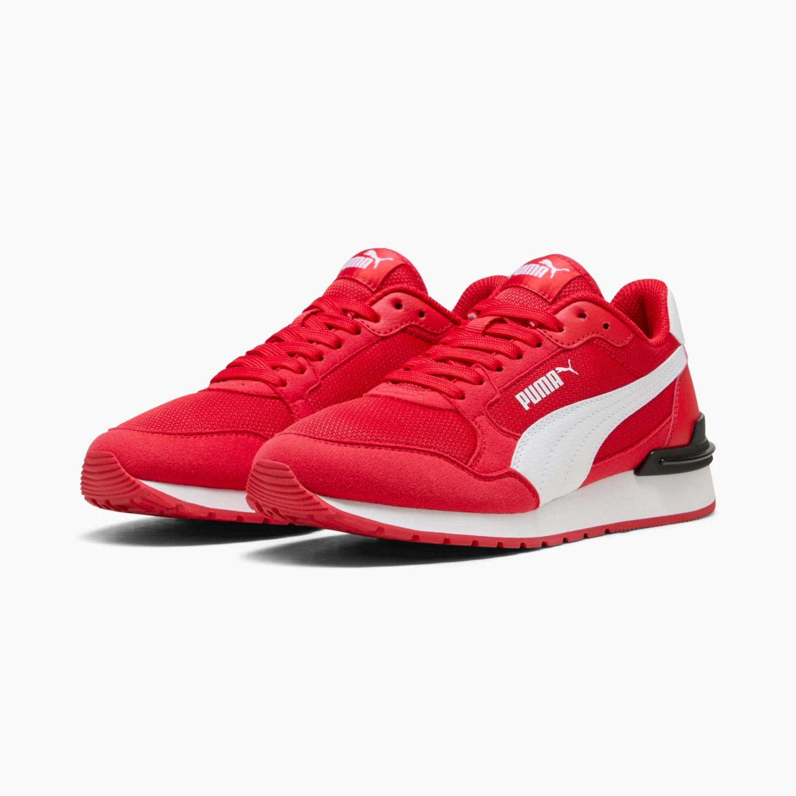 Buty sportowe dziecięce Puma ST RUNNER V4 MESH JR czerwone 39987617