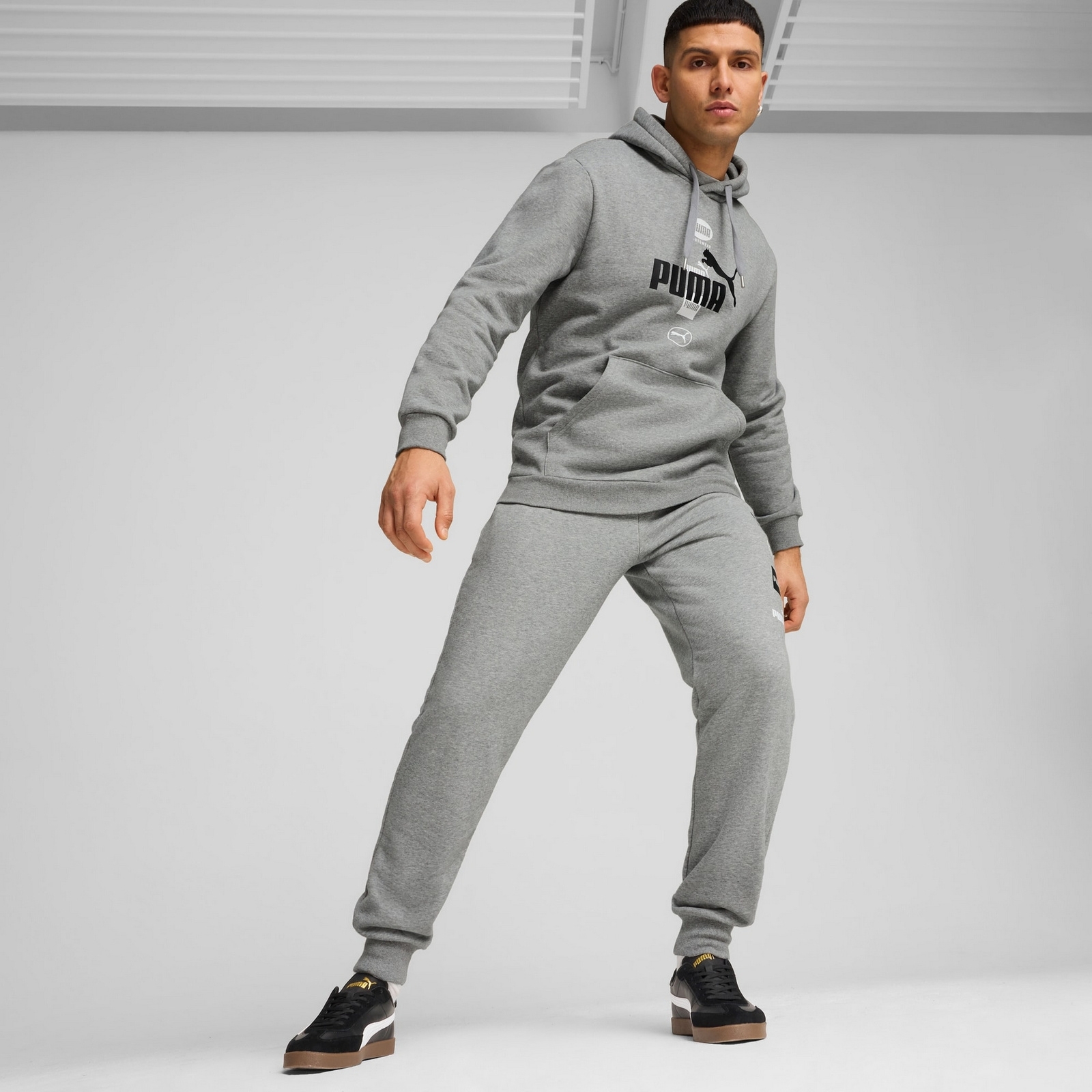 Bluza z kapturem mska Puma POWER GRAPHIC FL szara 68174103