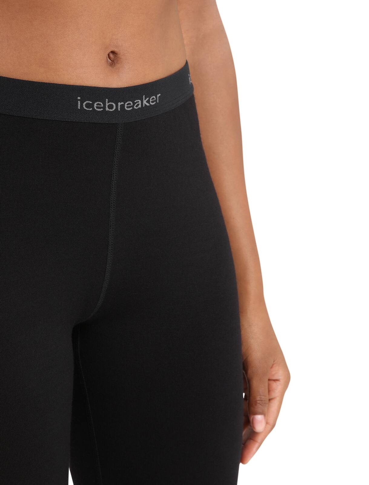 Legginsy termiczne damskie Icebreaker 260 TECH czarne IB104392001