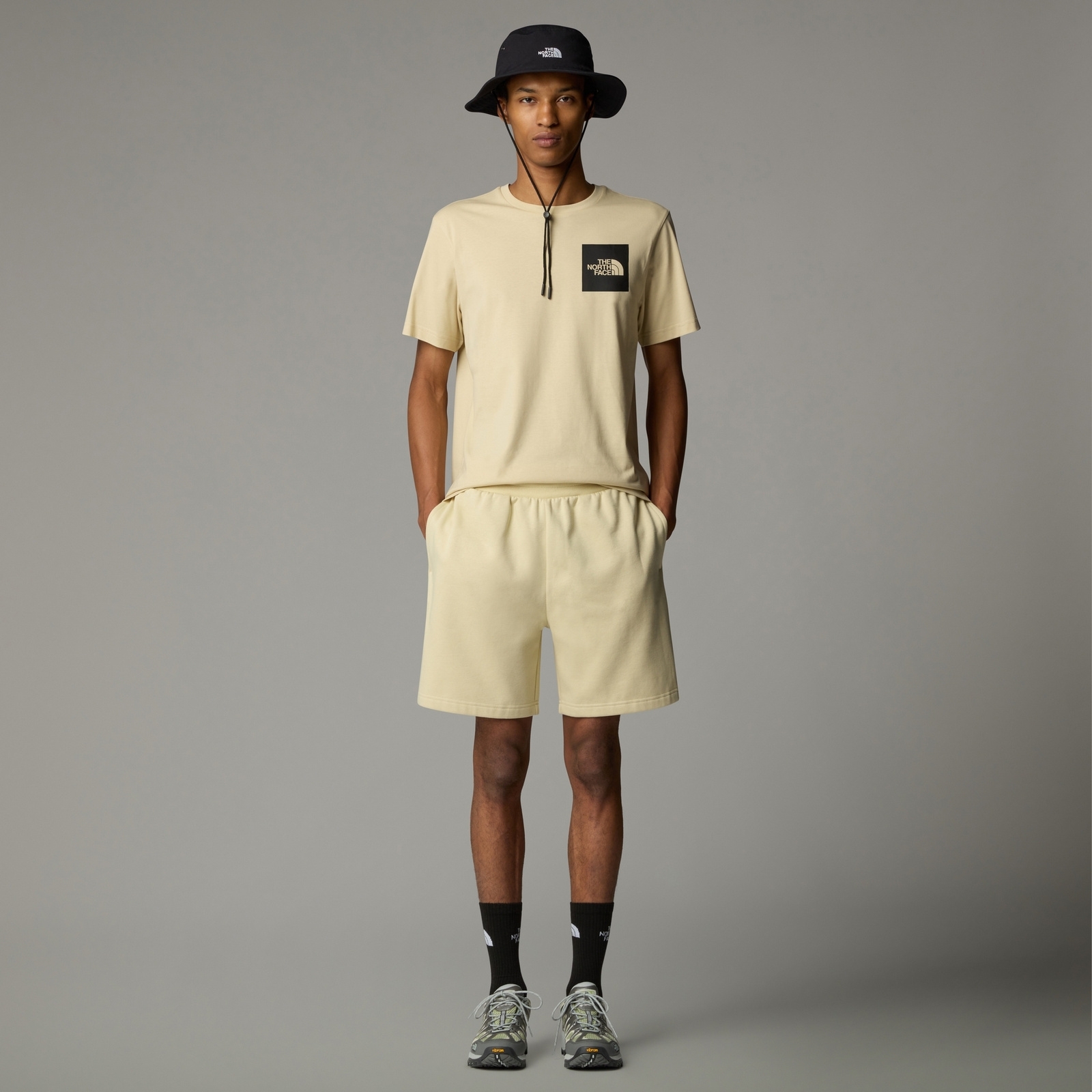 Koszulka męska The North Face FINE beżowa NF0A8A6M3X4