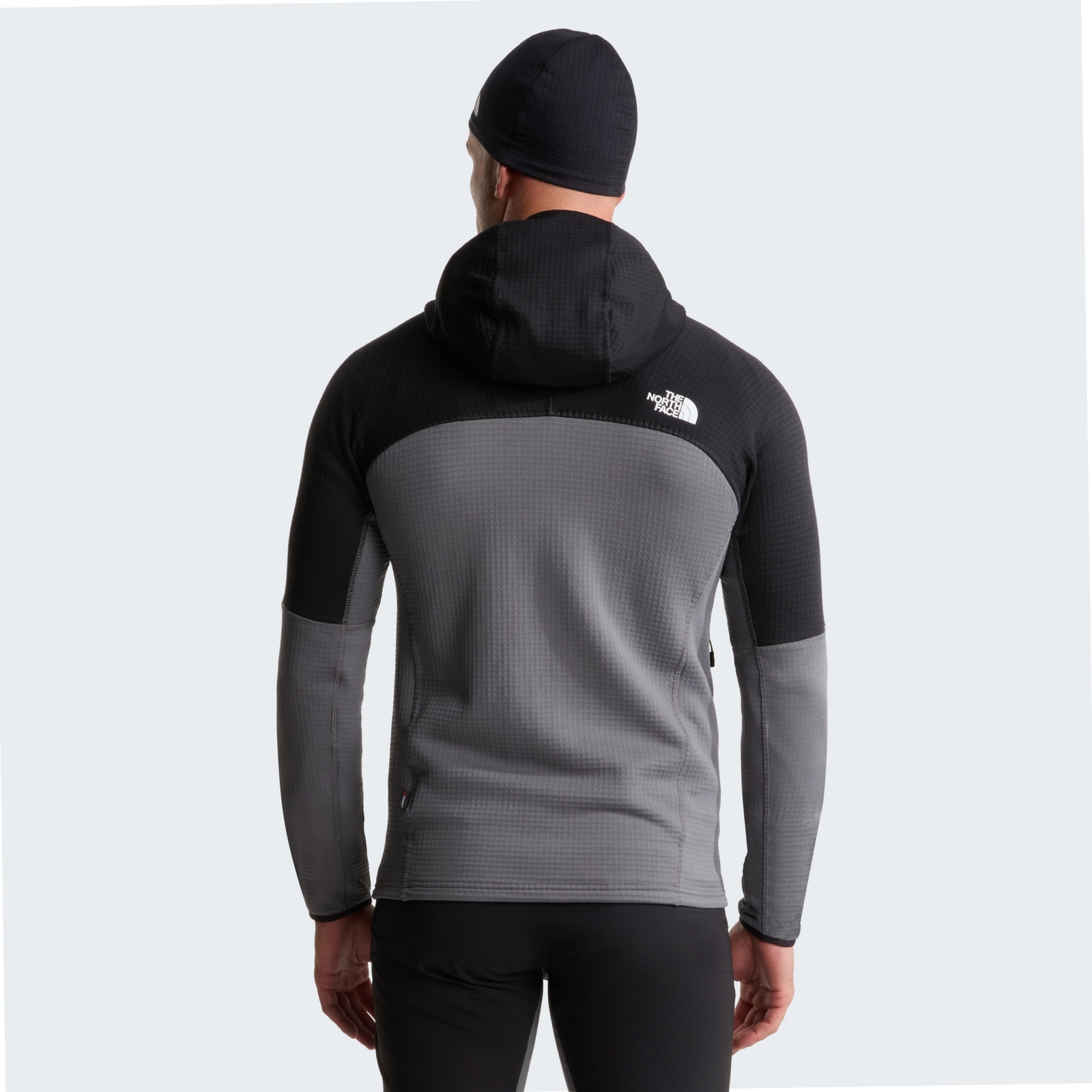 Bluza z kapturem m�ska The North Face POLARTEC POWERGRID STORMGAP szara NF0A8G2WRPI