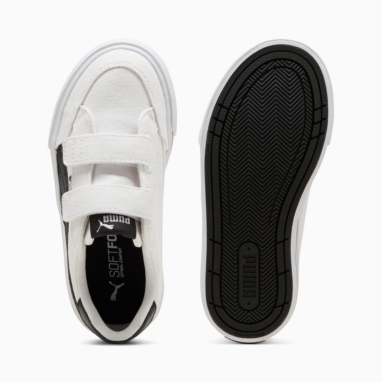 Buty sportowe dziecięce Puma COURT CLASSIC VULC FS V PS białe 39656002
