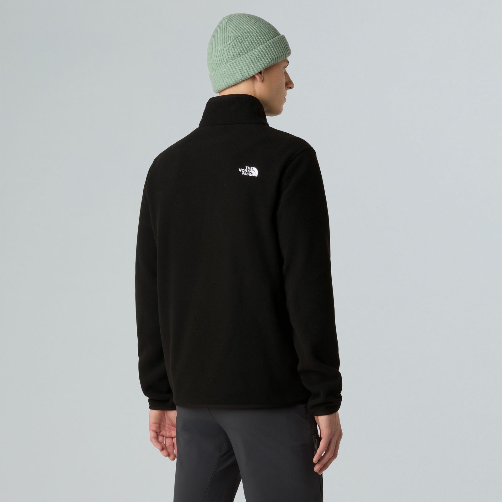 Polar mski The North Face GLACIER FLEECE 1/4 ZIP czarny NF0A8D0QJK3