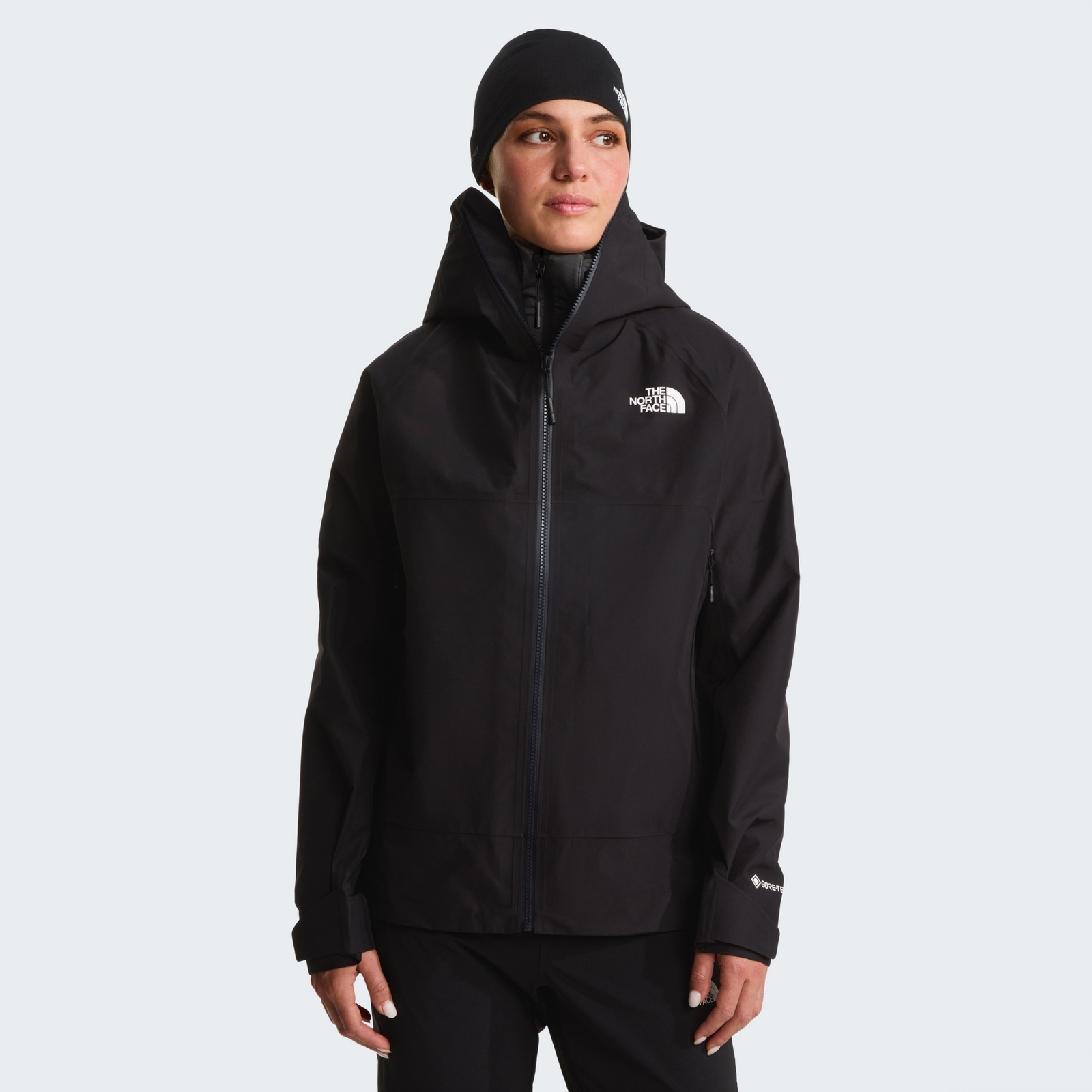 Kurtka z kapturem damska The North Face GTX JAZZI czarna NF0A8E0BJK3