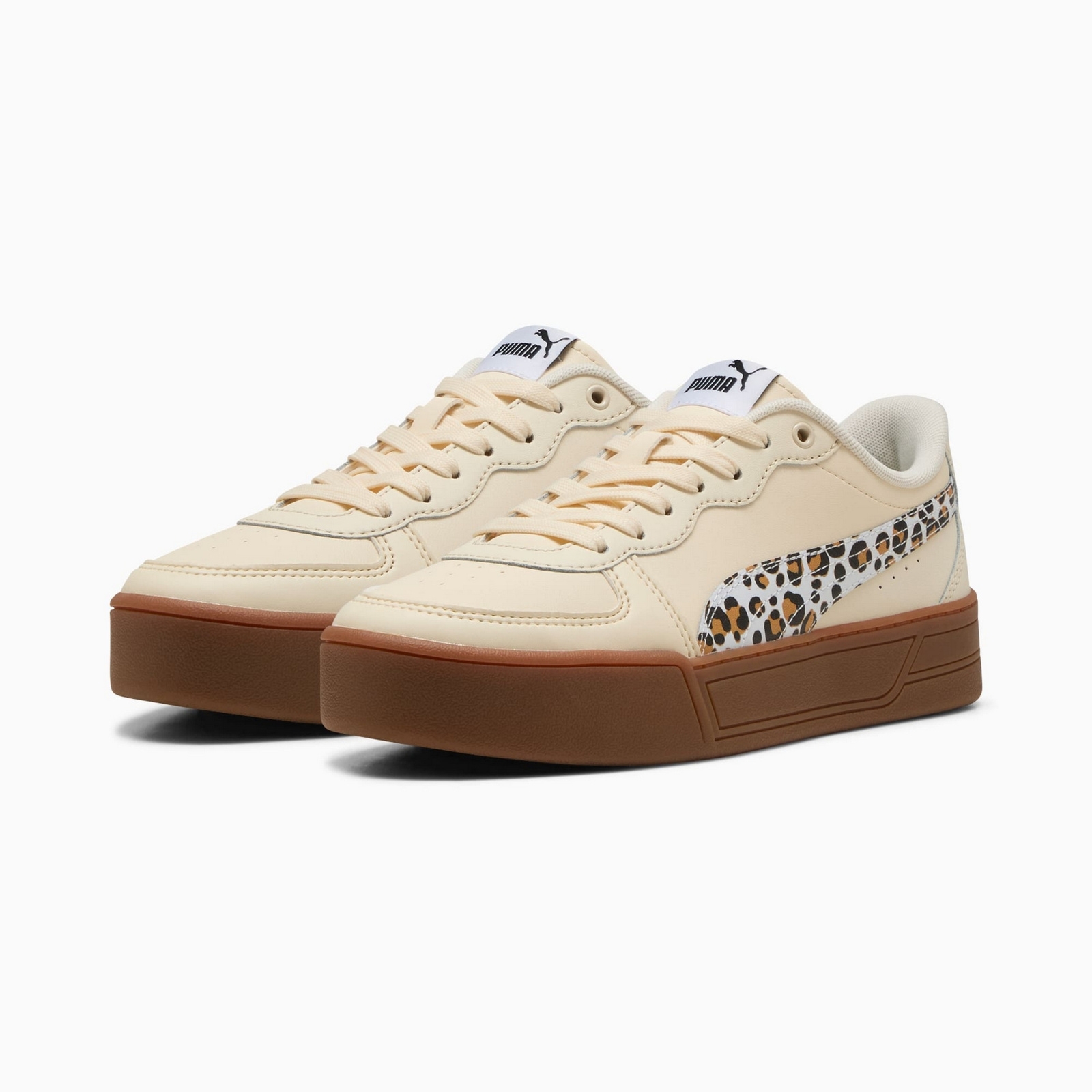 Buty sportowe damskie Puma SKYE LEO be�owe 40101302