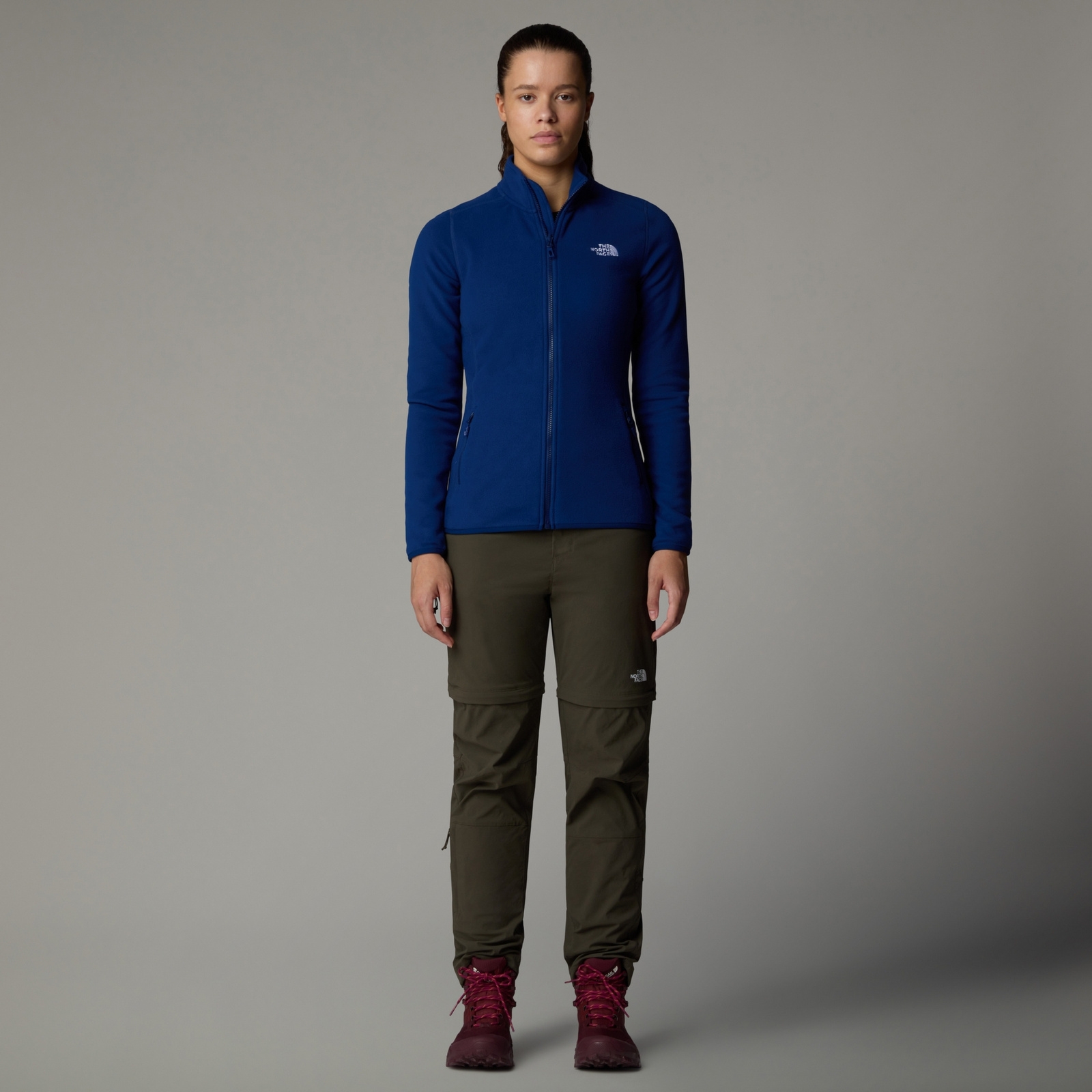 Polar damski The North Face 100 GLACIER niebieski NF0A855OD1R