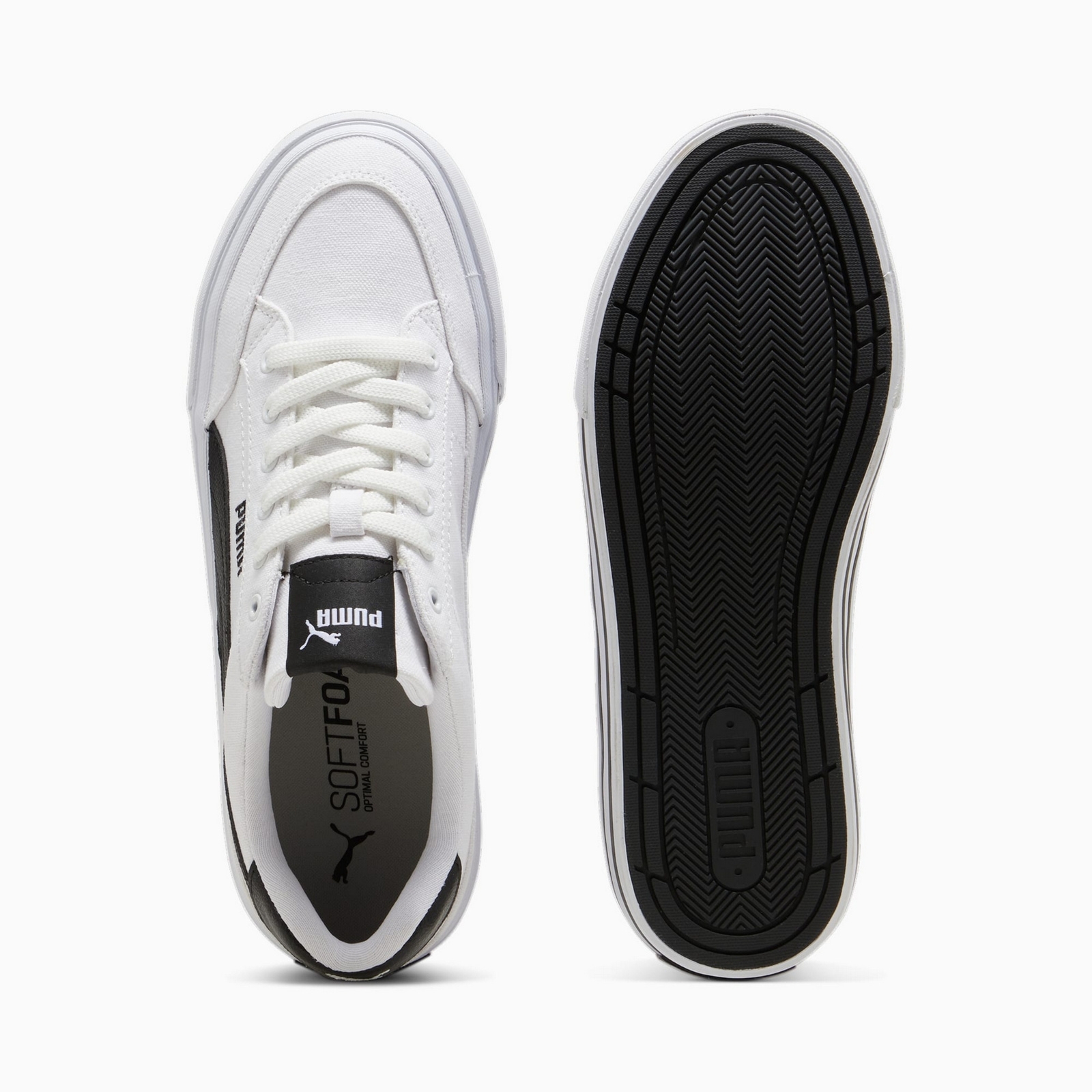 Buty sportowe unisex Puma COURT CLASSIC VULC FS bia�e 39635302