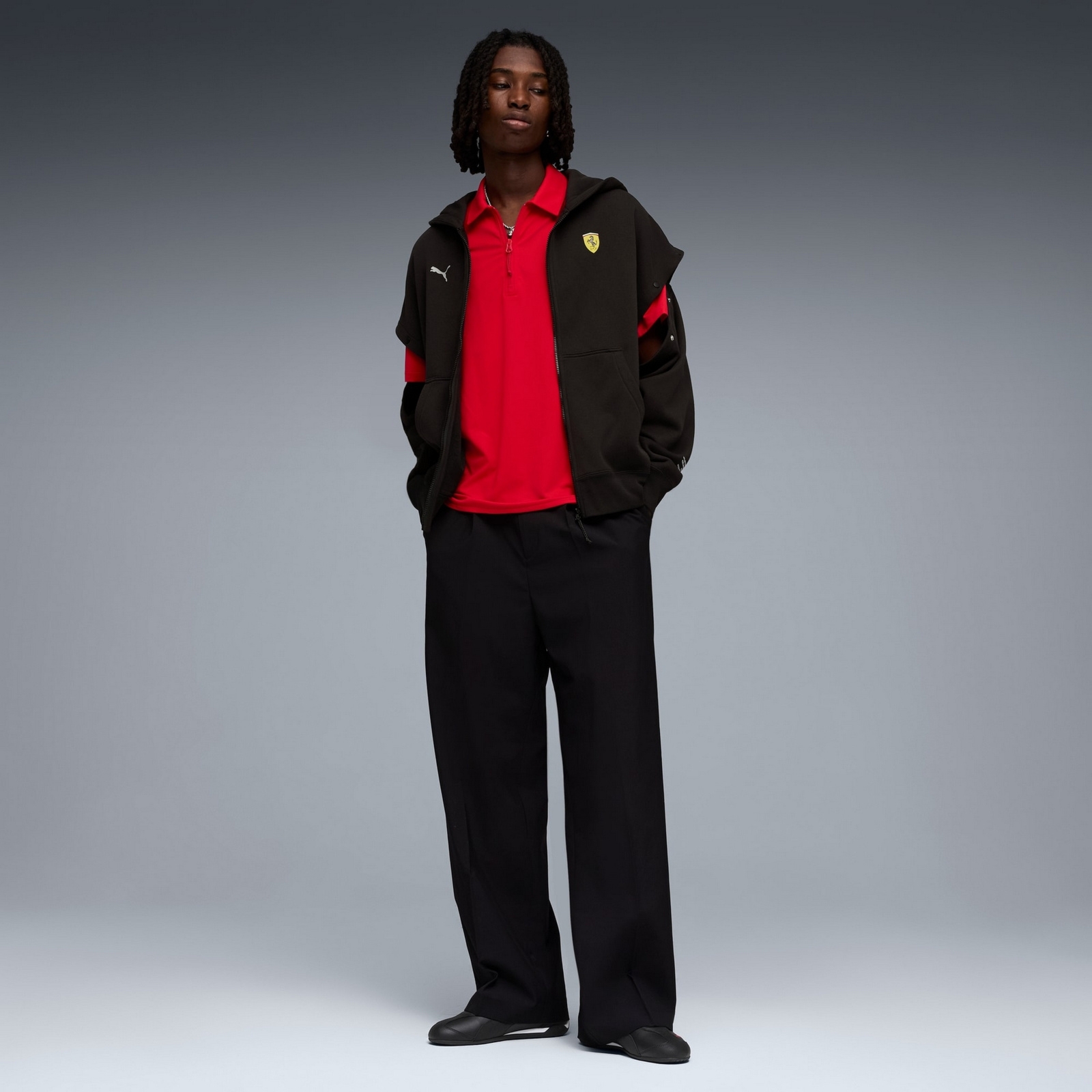 Koszulka polo męska Puma FERRARI CLOUDSPUN czerwona 63424702