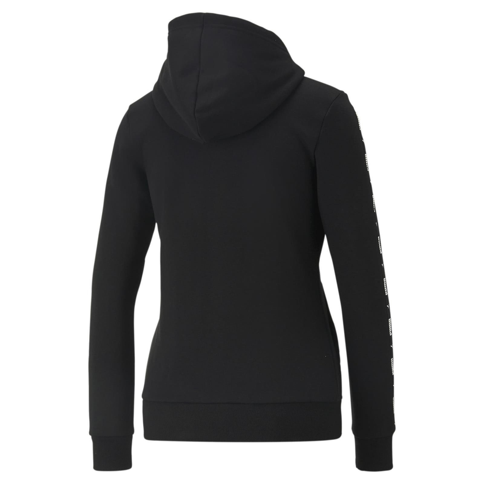Bluza zkapturem damska Puma POWER TAPE FZ czarna 67001101