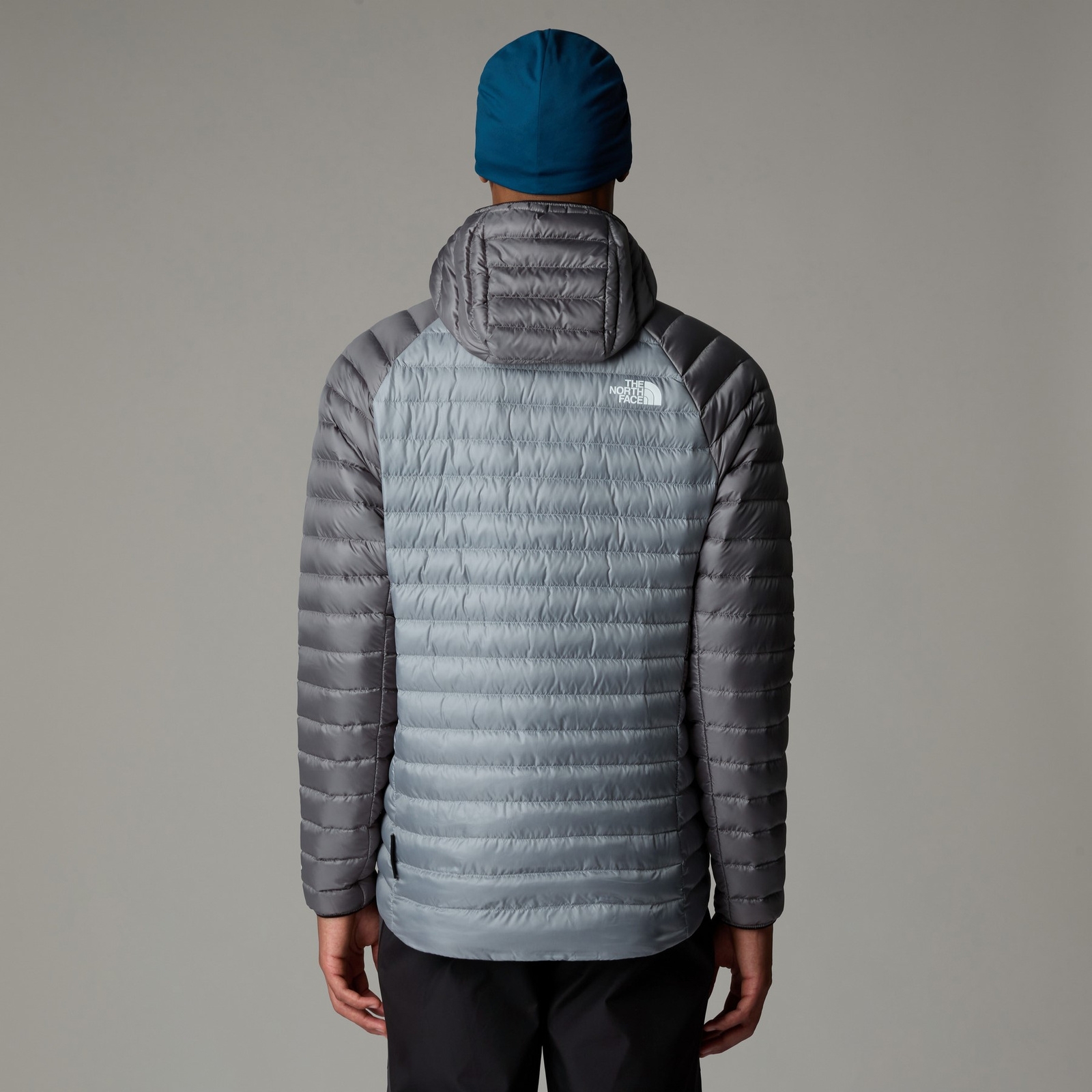 Kurtka puchowa z kapturem mska The North Face BETTAFORCA szara NF0A87GXAWM
