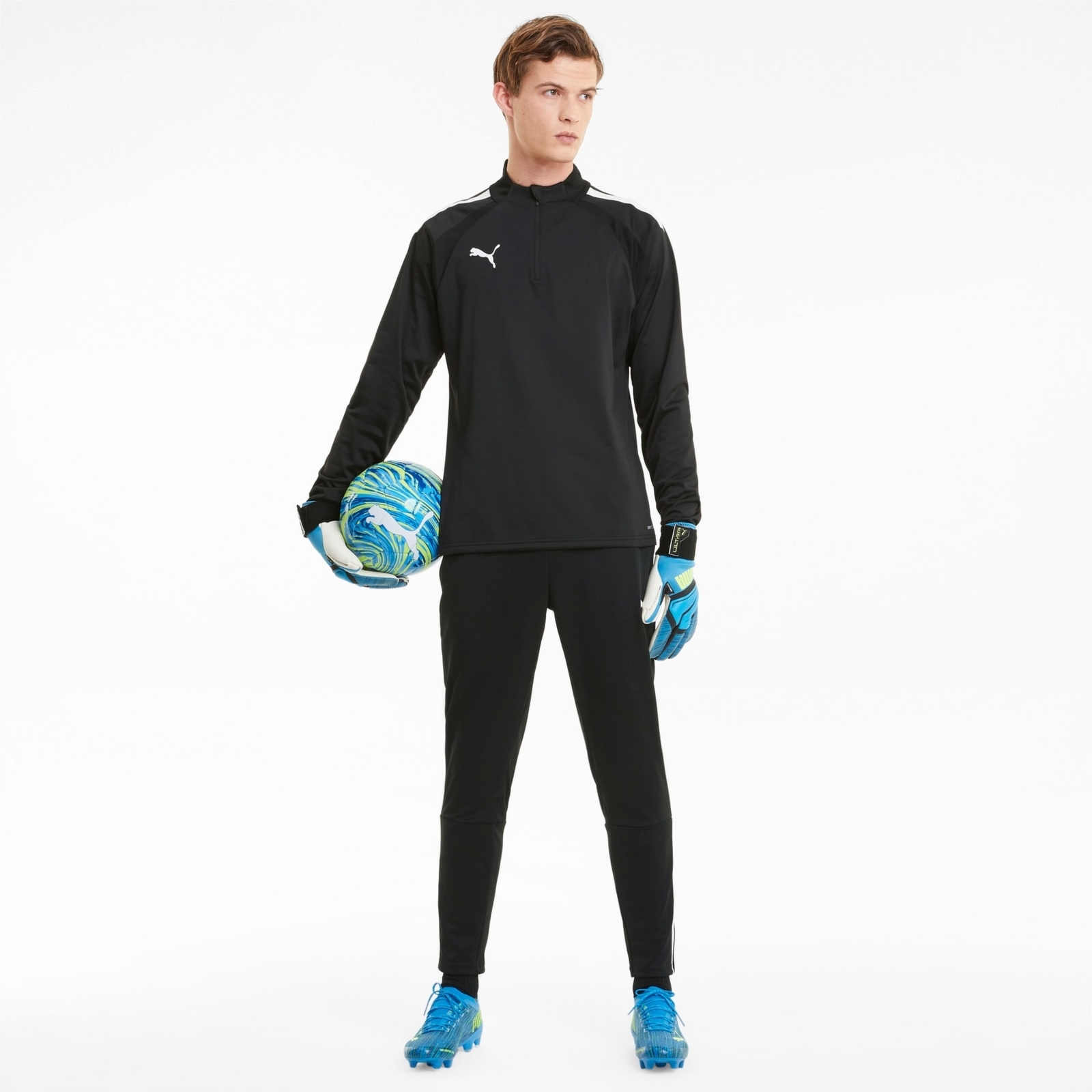 Bluza m�ska Puma TEAMLIGA 1/4 ZIP czarna 65723603