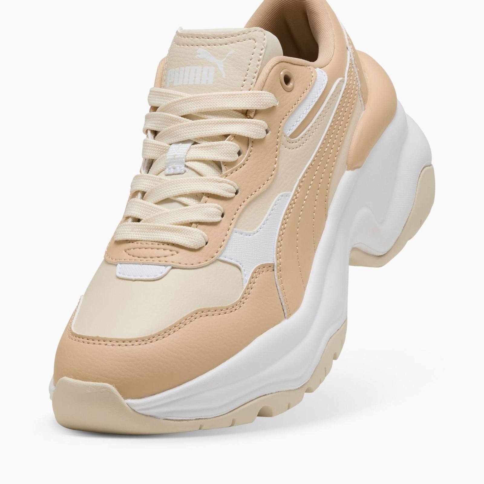 Buty sportowe damskie Puma CILIA WEDGE beżowe 39391512