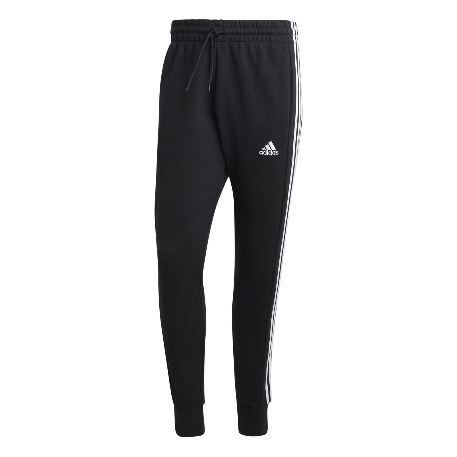 Spodnie dresowe mskie adidas ESSENTIALS 3-Stripes czarne HA4337