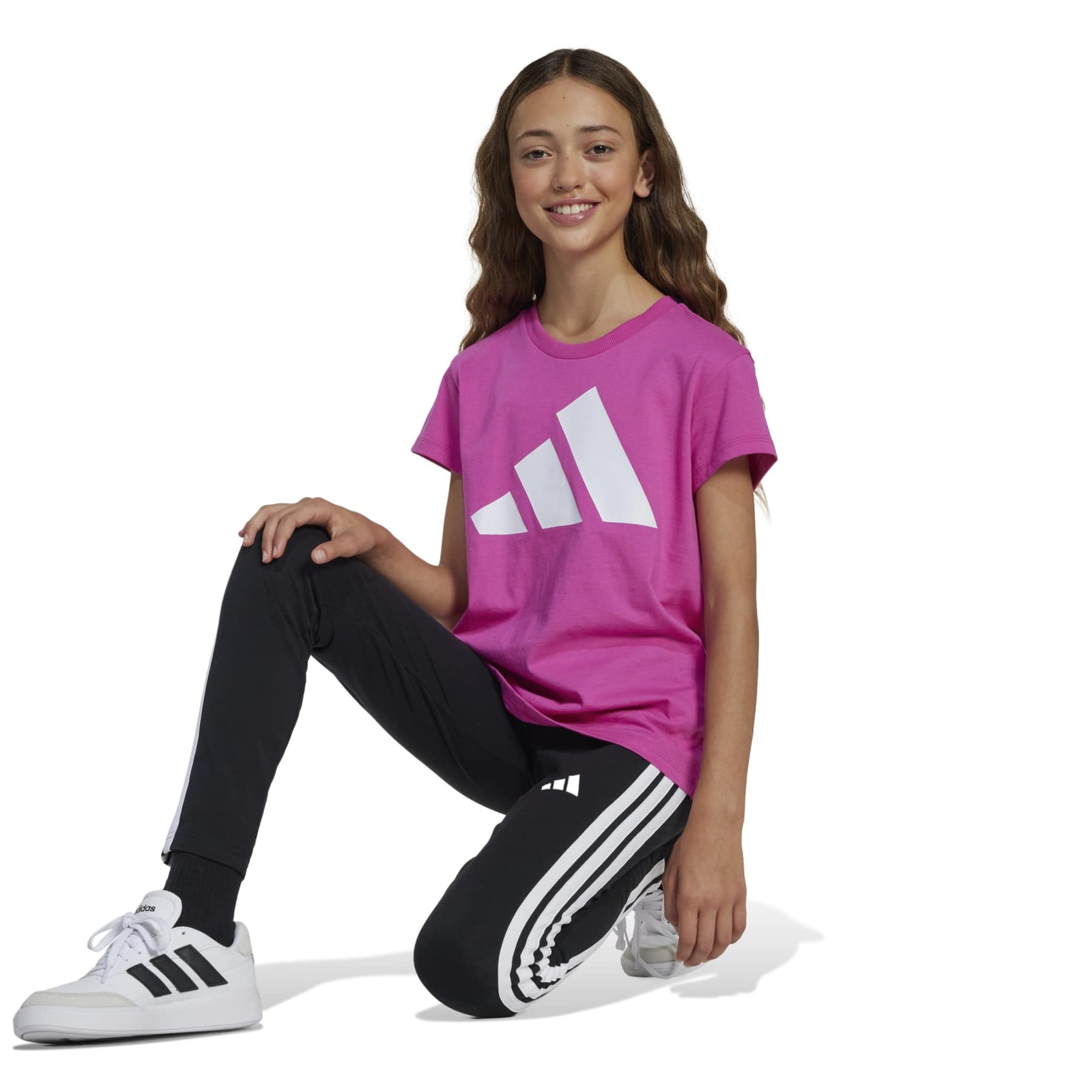 Legginsy dziewcz�ce adidas ESSENTIALS czarne JD6473