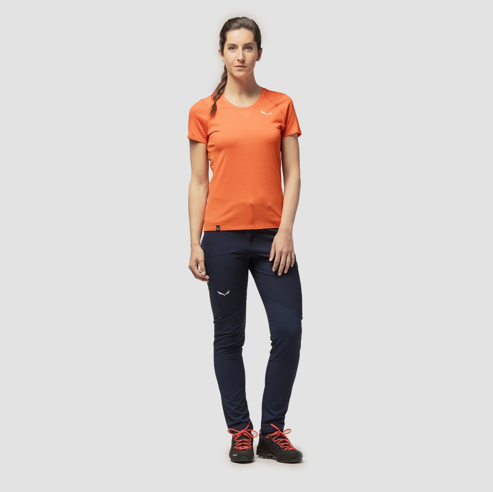 Spodnie trekkingowe damskie Salewa AGNER granatowe 00-0000028309_3960