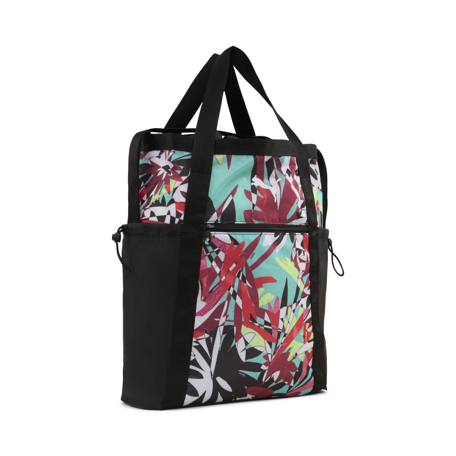 Torba sportowa damska Puma AT ESS TROPICAL TOTE czarna 09136001